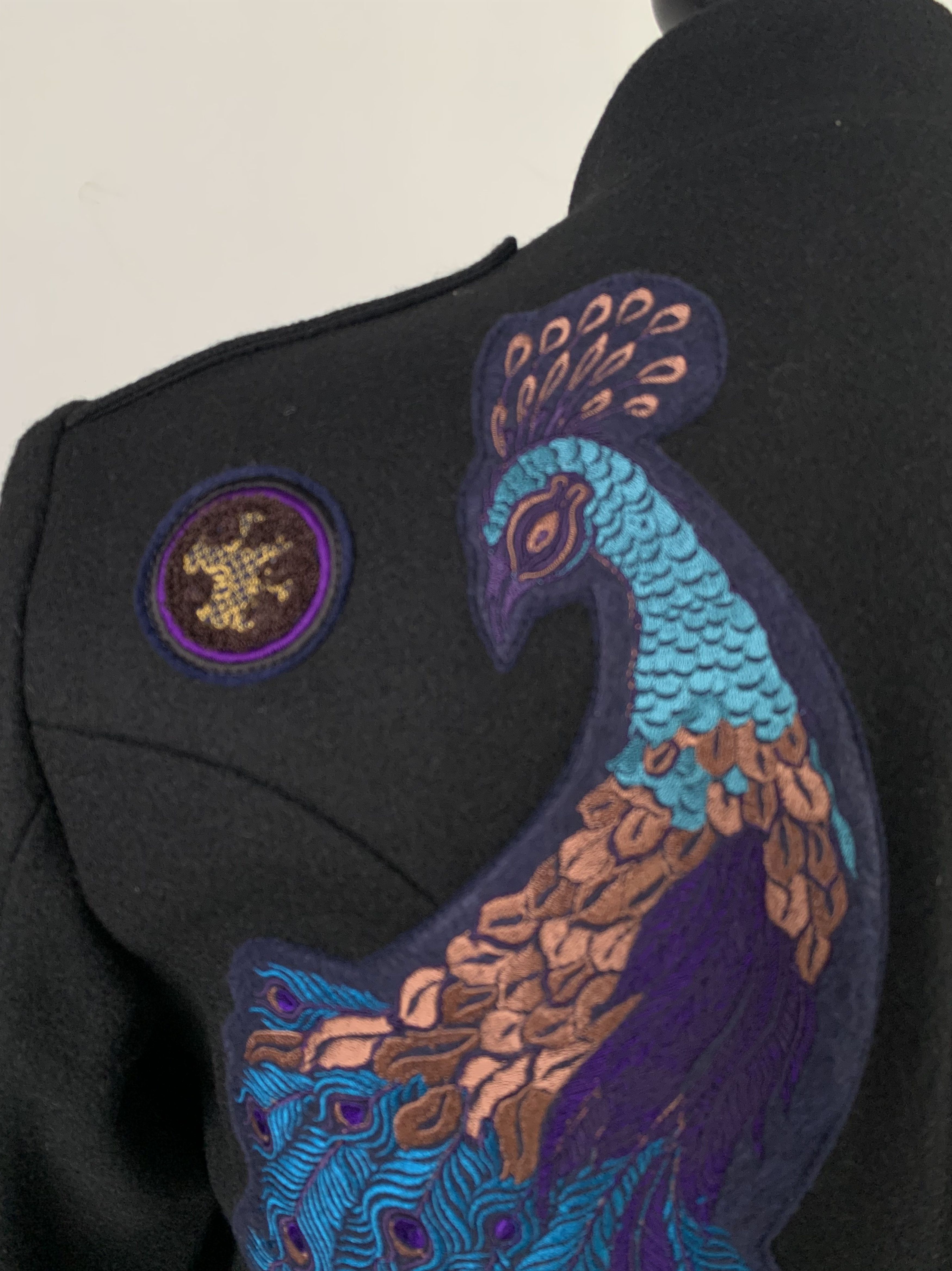 Dries Van Noten Peacock Military Jacket Size 52R - 8 Thumbnail