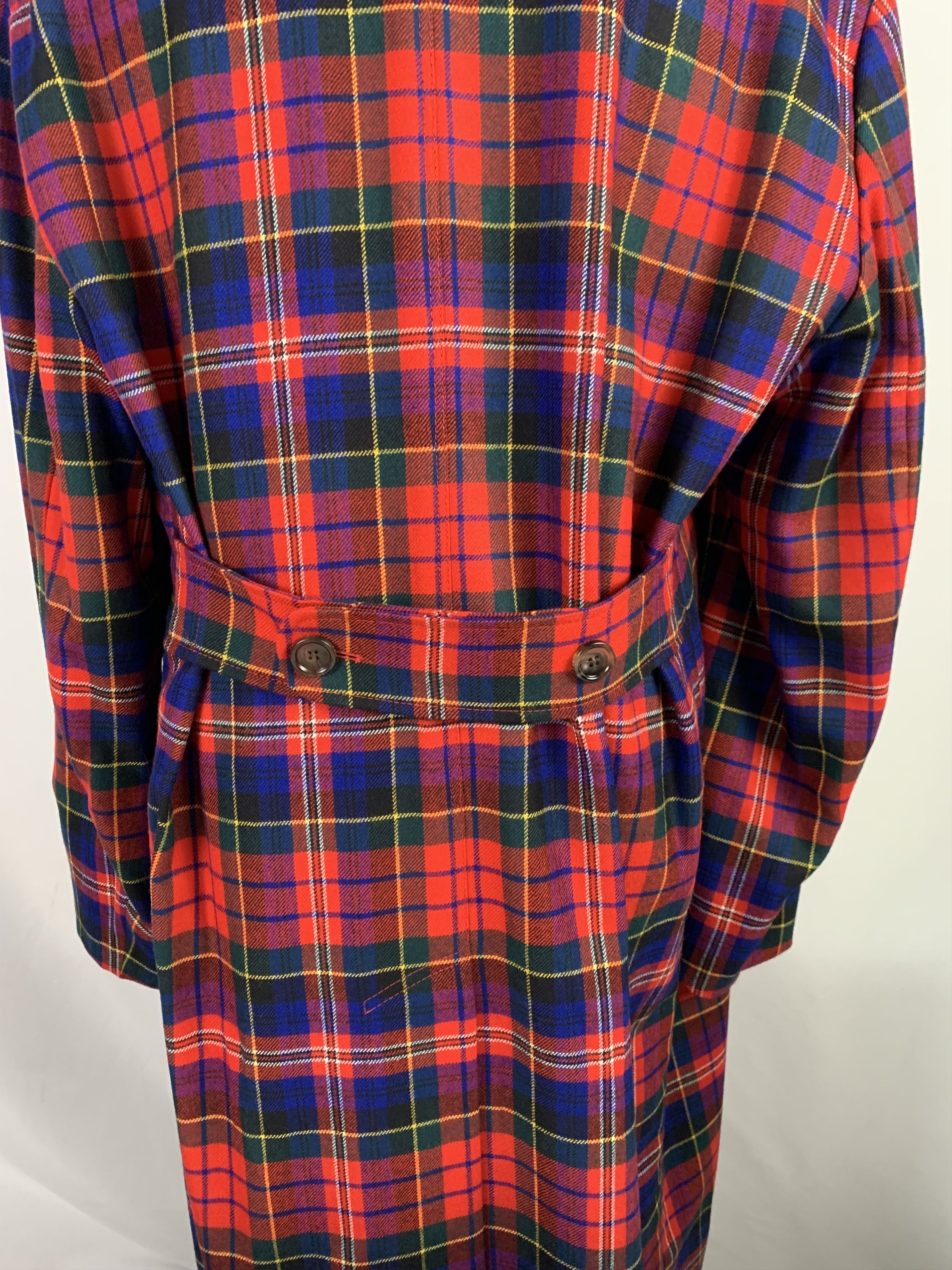 Gucci Lightweight Classic Gucci Tartan Overcoat Size US M / EU 48-50 / 2 - 4 Thumbnail