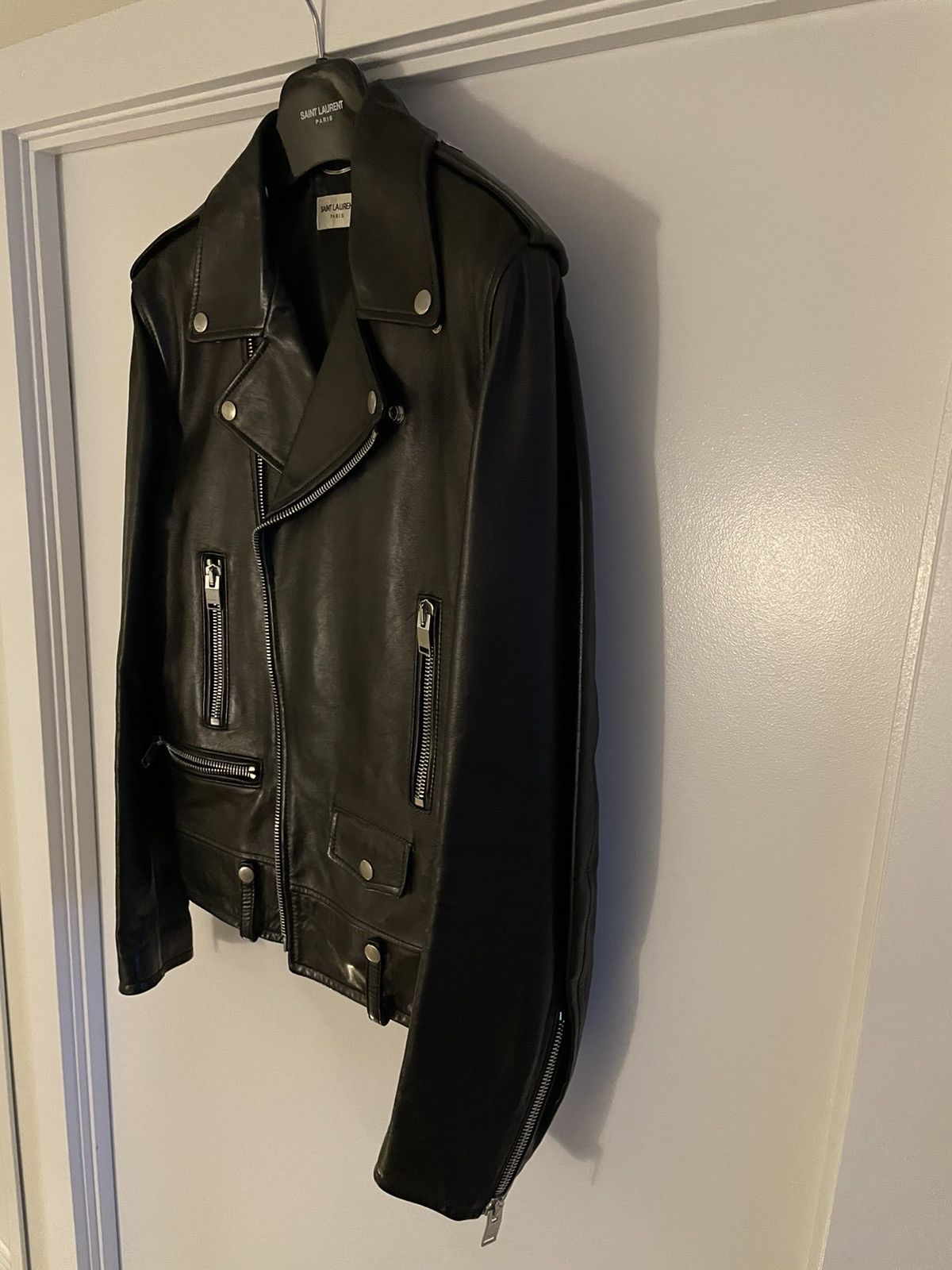 Hedi Slimane × Saint Laurent Paris × Yves Saint Laurent SAINT LAURENT - L01 Leather Jacket by Hedi Slimane Size US M / EU 48-50 / 2 - 4 Thumbnail
