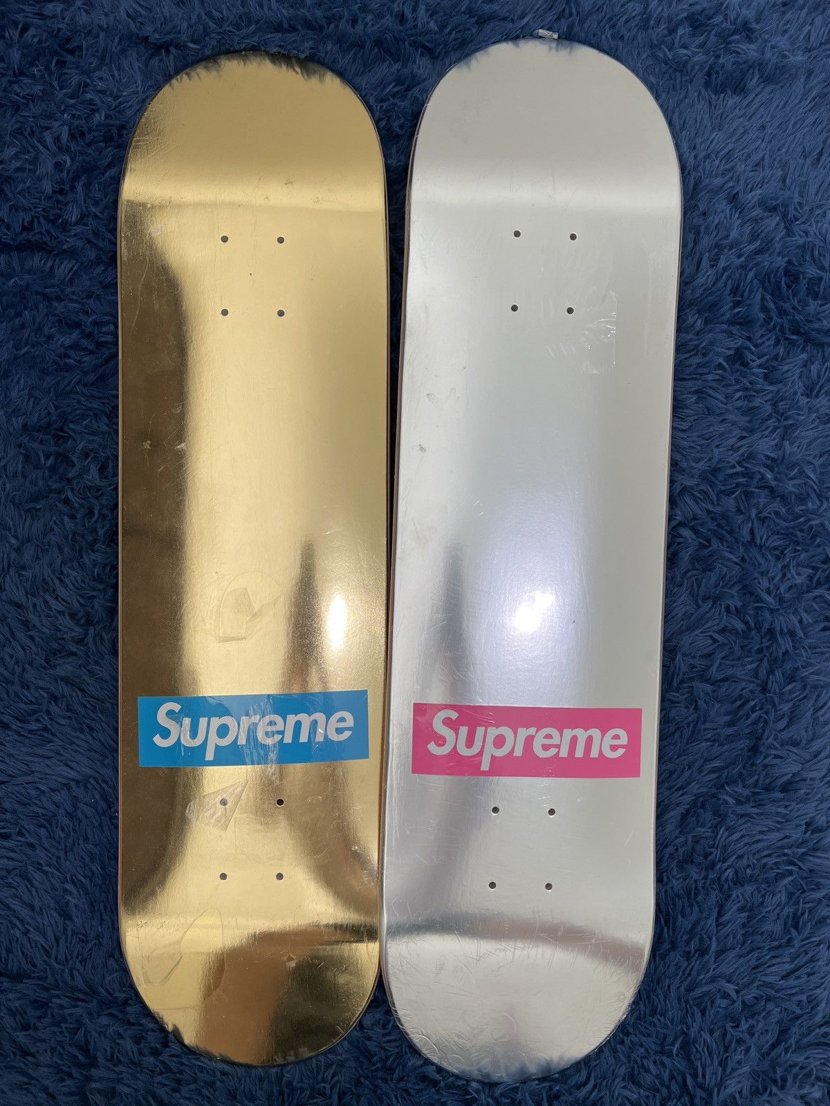 Supreme Supreme Gold Silver Foil Deck Skateboard Skate SS09 15 