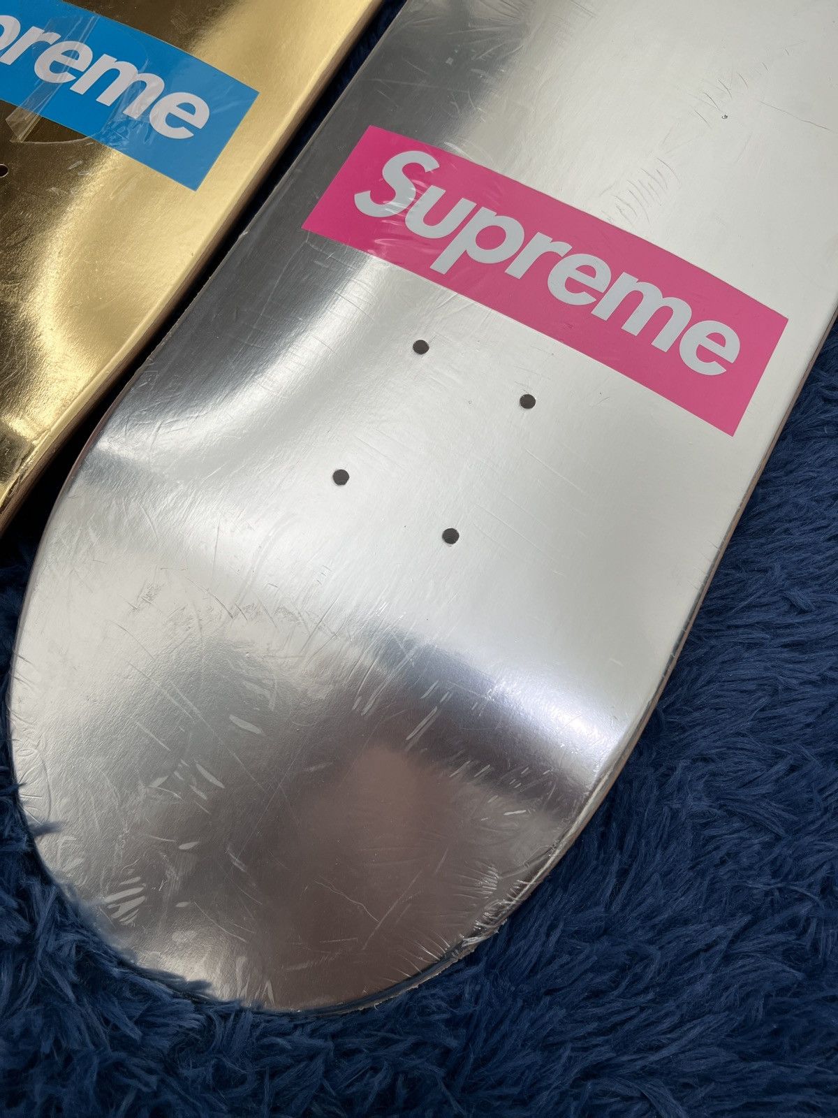 Supreme Supreme Gold Silver Foil Deck Skateboard Skate SS09 15 ...