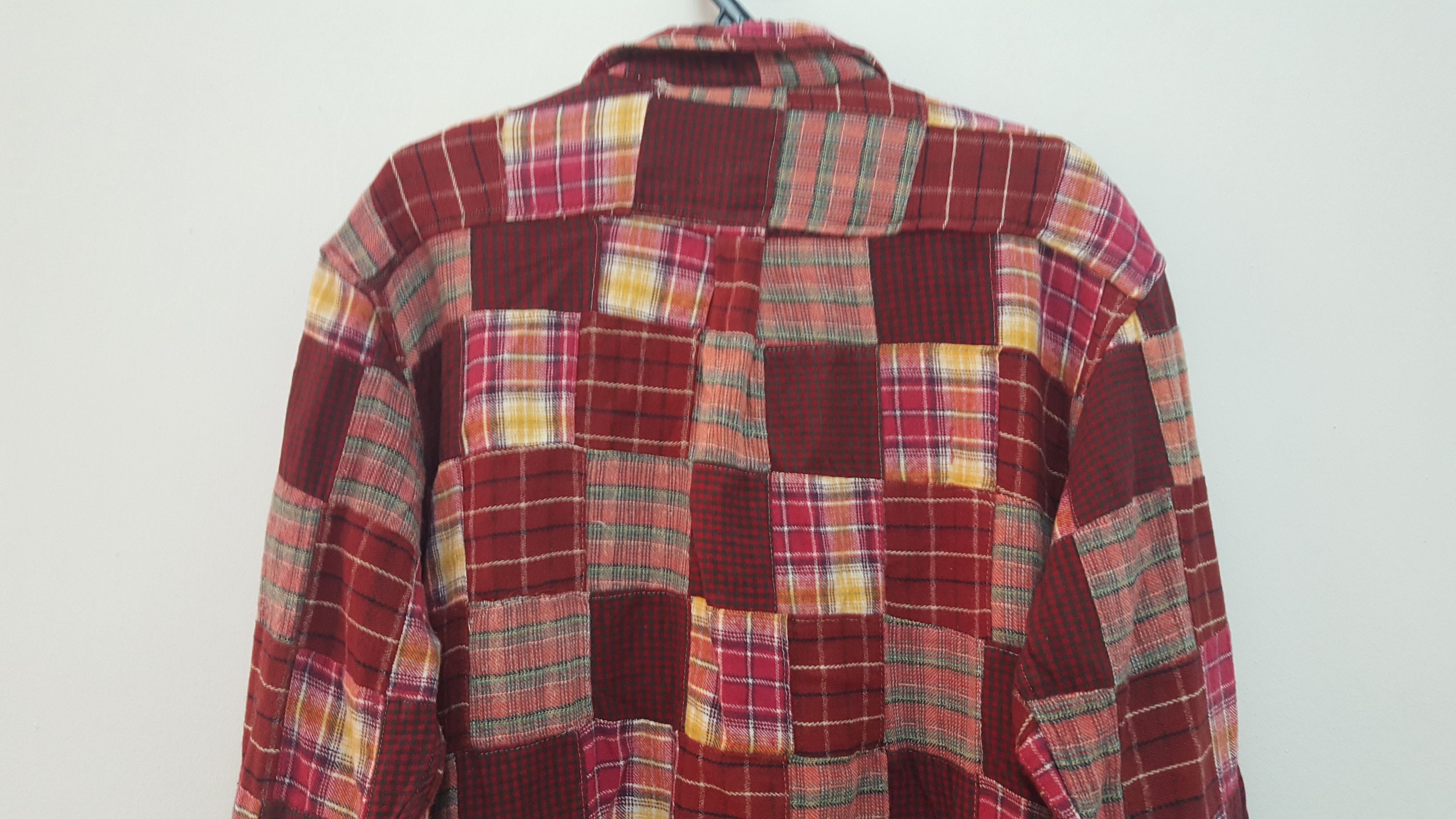 Japanese Brand GRAIL 🔥🔥🔥 JUNGLE STORM PATCHWORK FLANNEL POCKET SHIRT Size US L / EU 52-54 / 3 - 9 Thumbnail