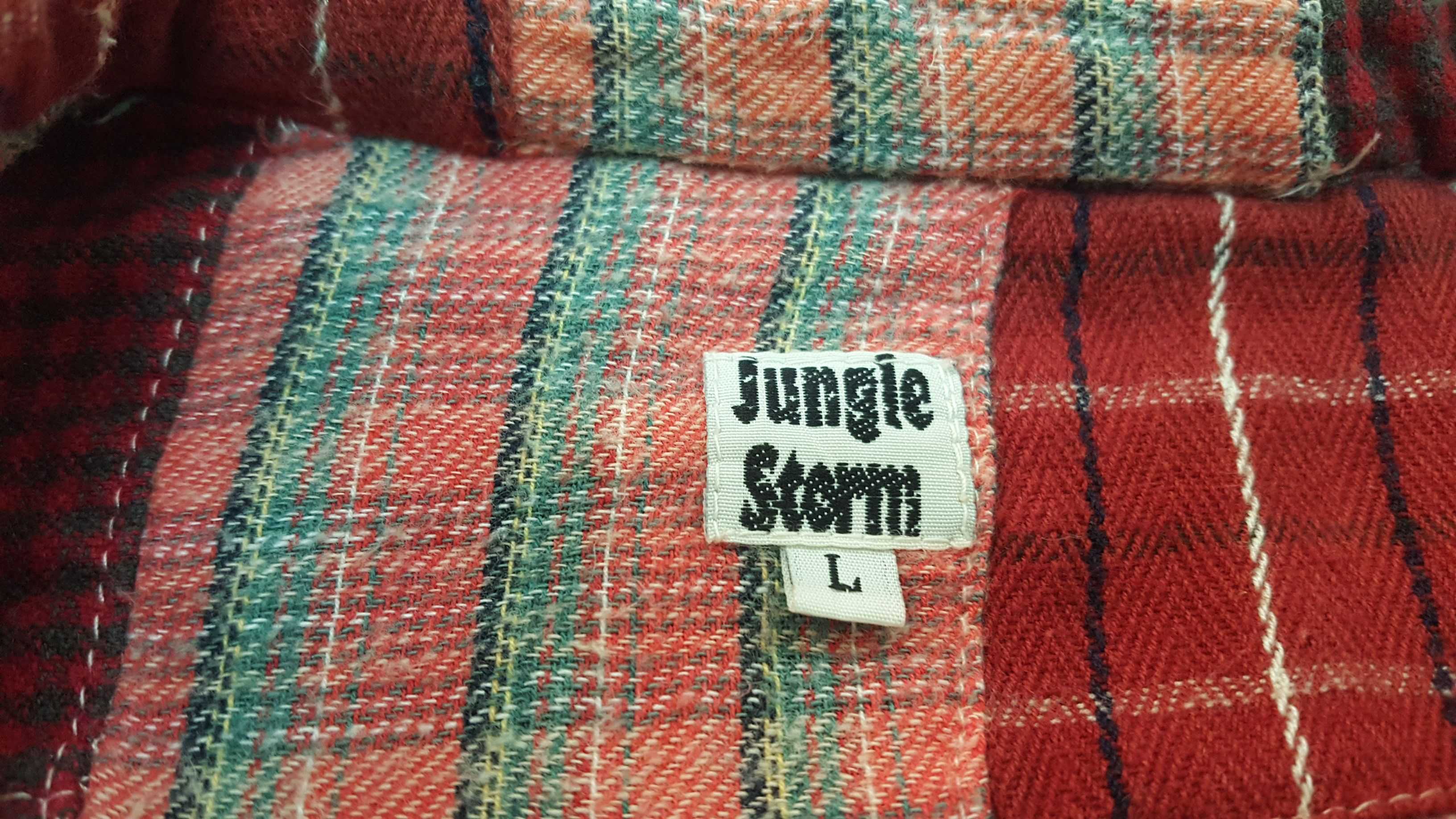 Japanese Brand GRAIL 🔥🔥🔥 JUNGLE STORM PATCHWORK FLANNEL POCKET SHIRT Size US L / EU 52-54 / 3 - 11 Thumbnail