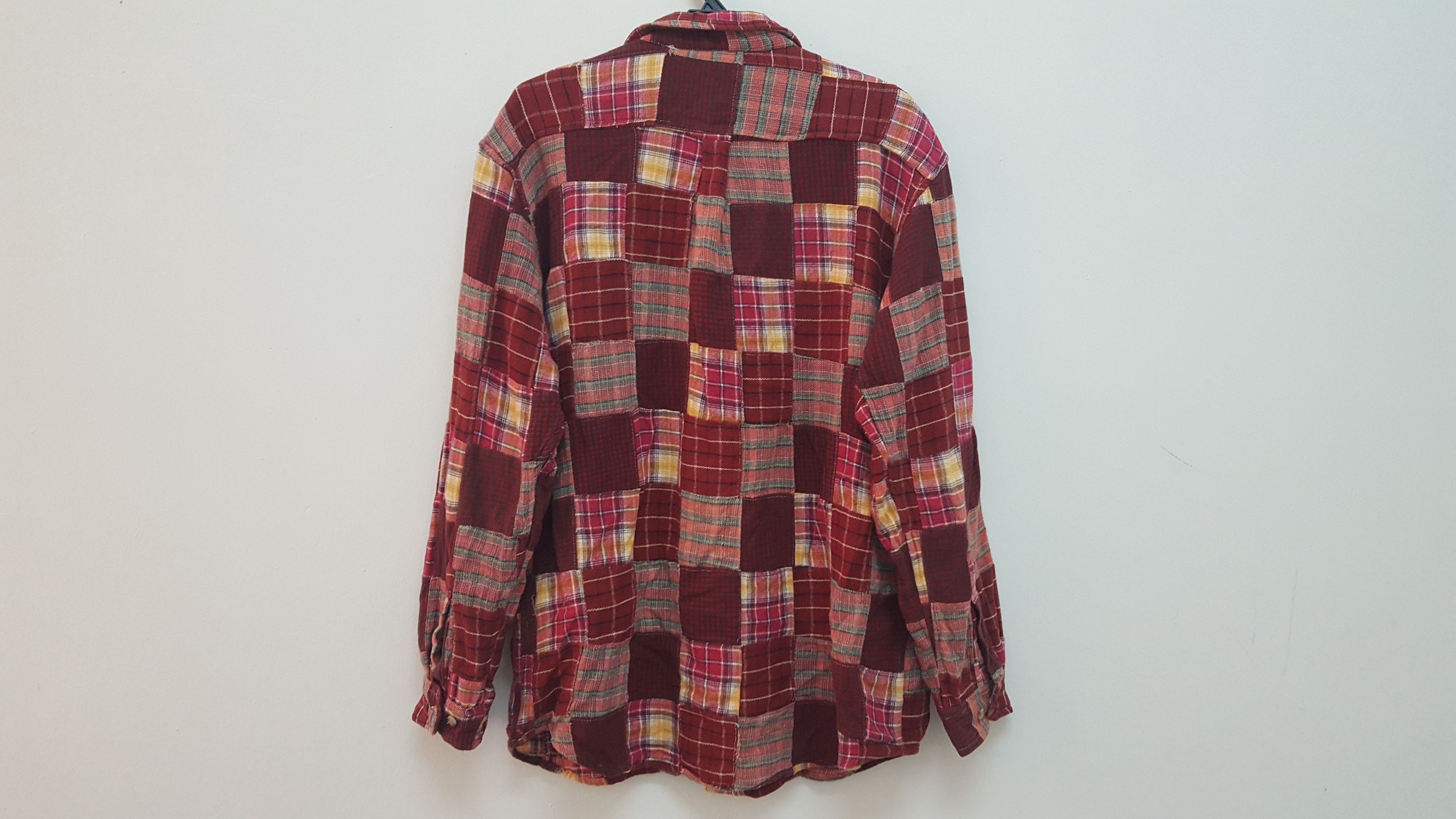 Japanese Brand GRAIL 🔥🔥🔥 JUNGLE STORM PATCHWORK FLANNEL POCKET SHIRT Size US L / EU 52-54 / 3 - 2 Thumbnail