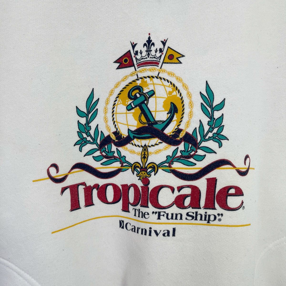 Vintage 90s Tropicale The Fun Ship Halfzip Sweatshirt Size M Size US M / EU 48-50 / 2 - 5 Thumbnail