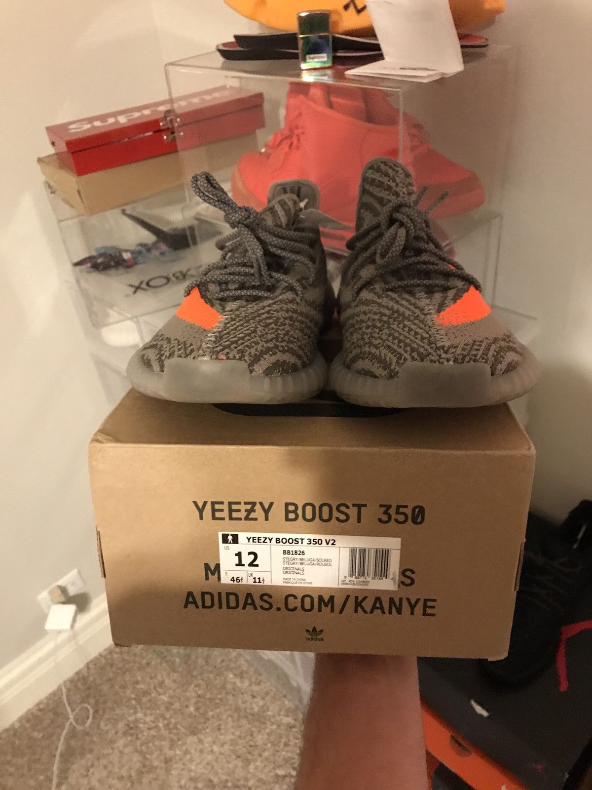Adidas Yeezy 350 V2 Beluga Size US 12 / EU 45 - 2 Thumbnail