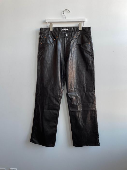 Our Legacy GRAIL Extended Cut Leather Pants Size US 34 / EU 50 - 1 Preview