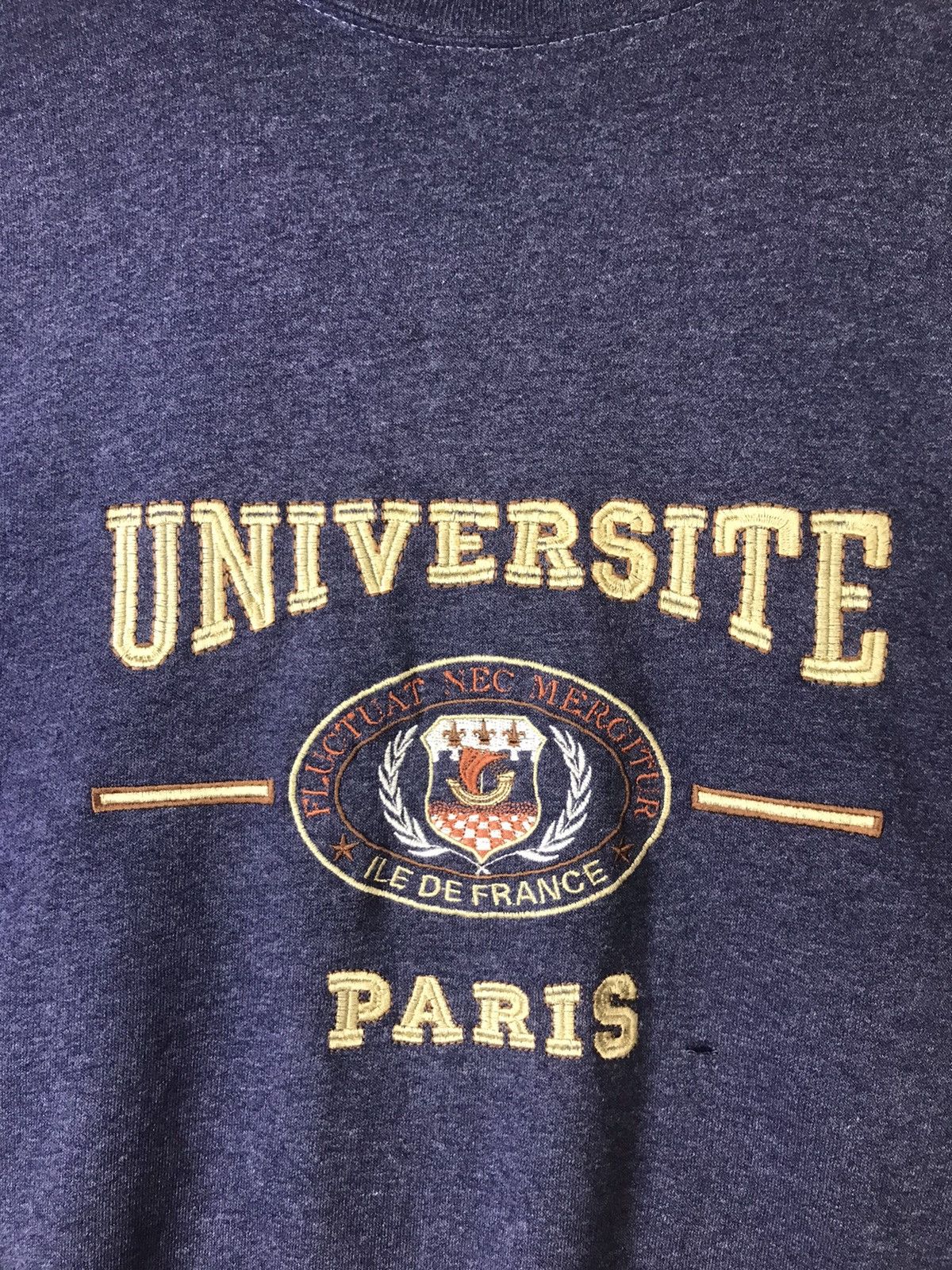 Vintage Vintage 90s Paris University Crewneck Sweatshirt Size US L / EU 52-54 / 3 - 3 Thumbnail