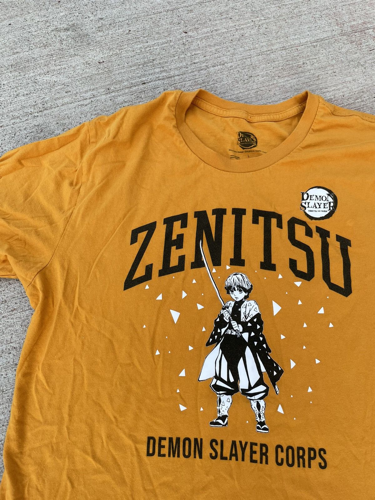 Anime Demon Slayer Zenitsu Anime t shirt Japanese Anime Size US L / EU 52-54 / 3 - 4 Thumbnail
