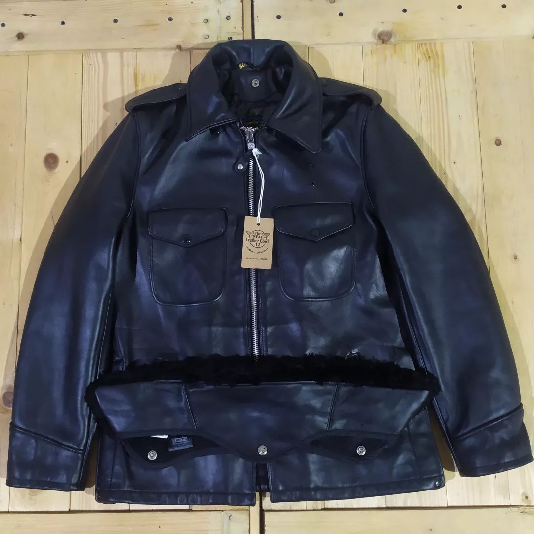 SCHOTT BROS PERFECTO 602US LEATHER POLICEMAN JACKET