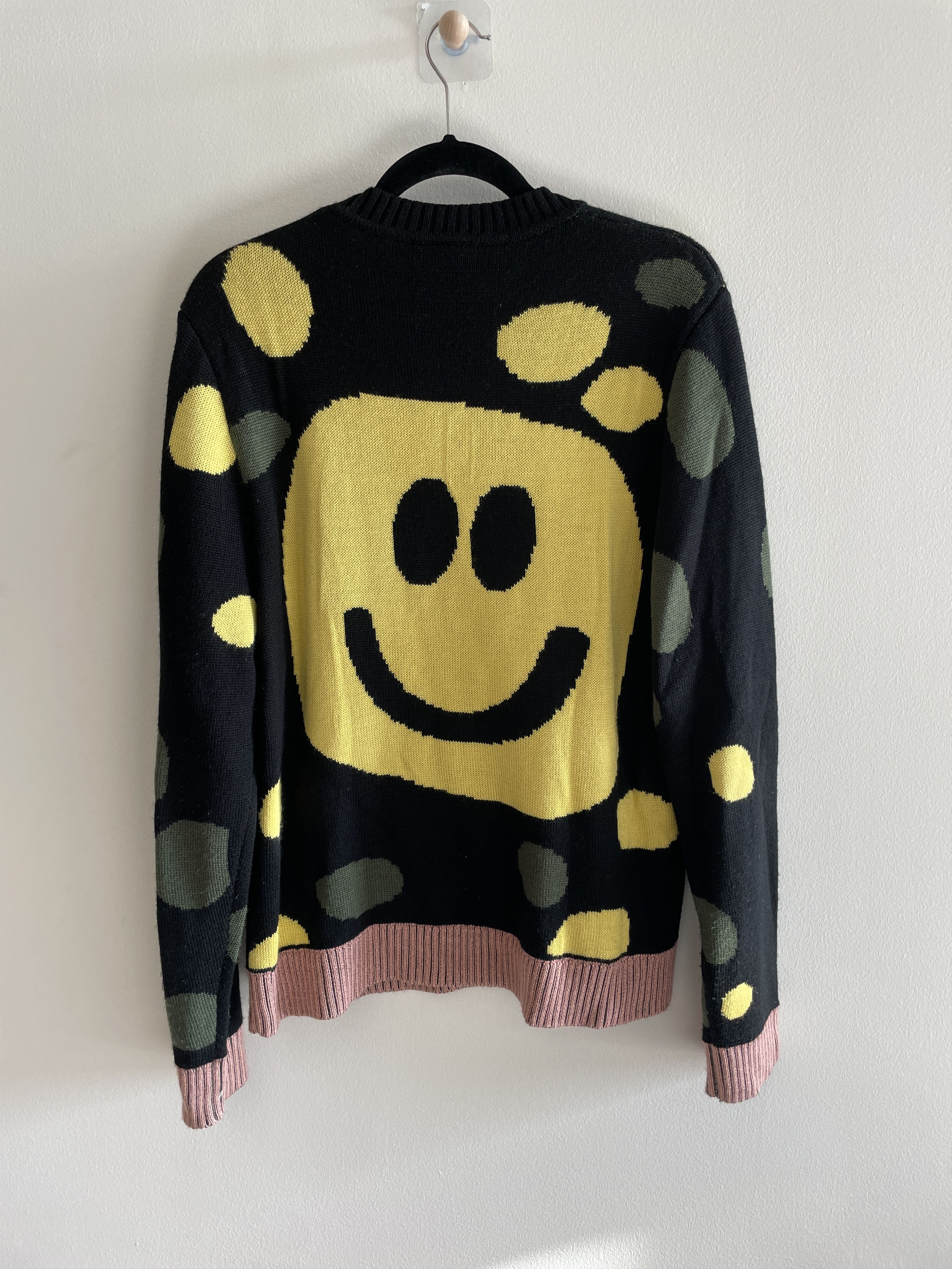 Liam Hodges LIAM HODGES - BLOBBY POLKADOT KNIT JUMPER [M] [BLACK 