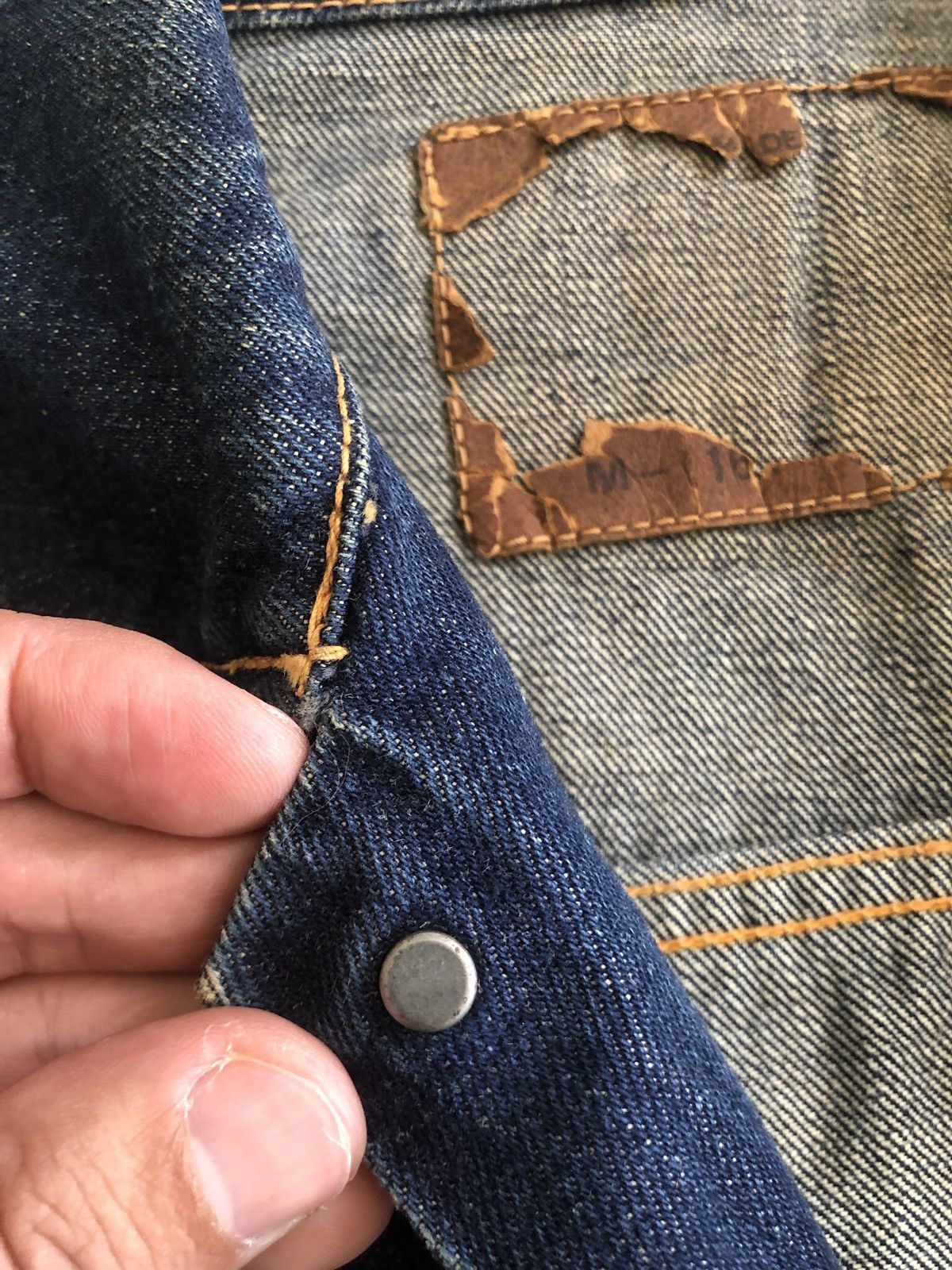 Self Edge Vintage Redline Selvedge Denim Trucker Jacket Size US XS / EU 42 / 0 - 6 Thumbnail