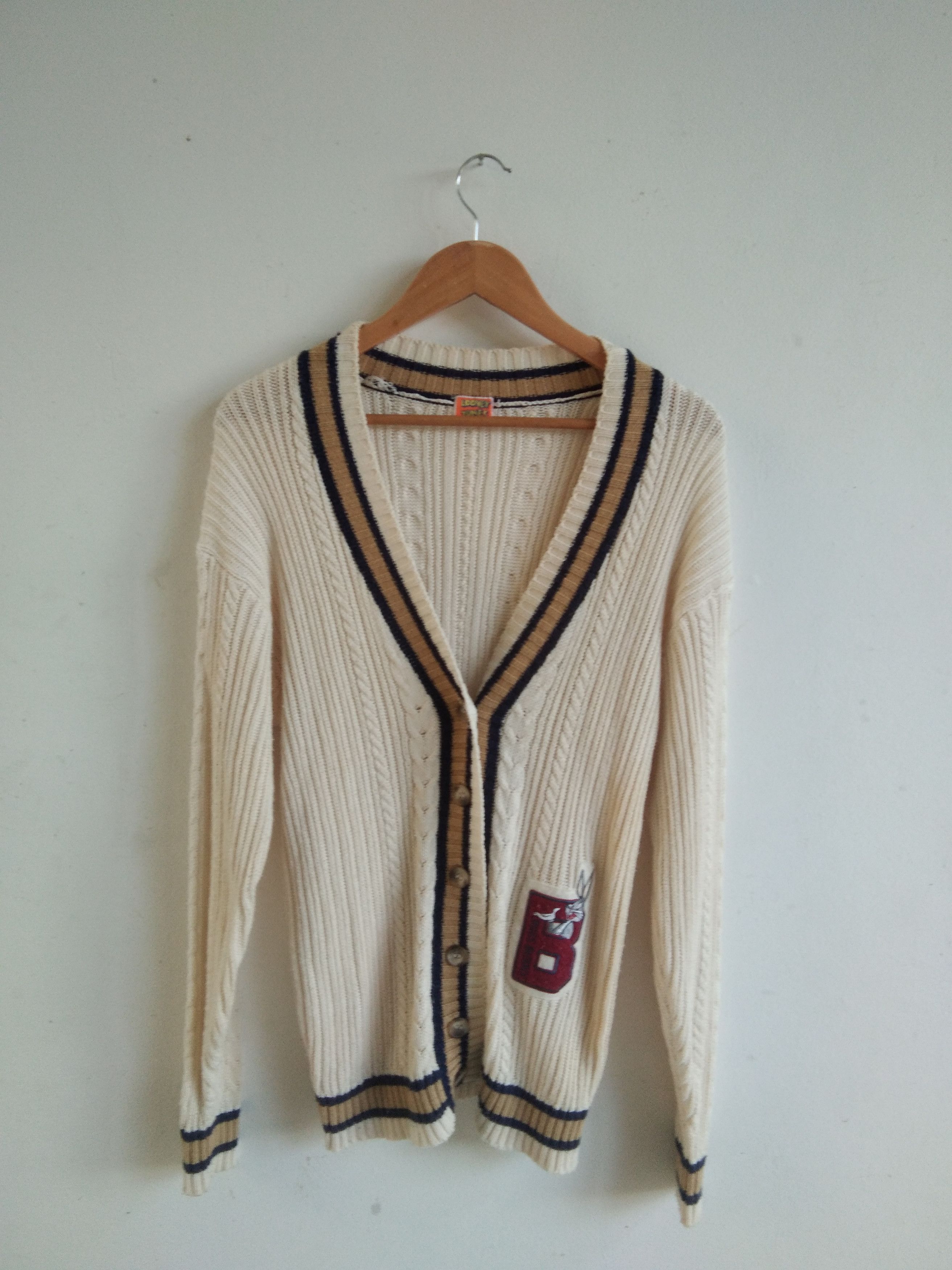 Cartoon Network × Warner Bros Vintage Bugs Bunny Looney Tunes Knitwear Cardigan Size US M / EU 48-50 / 2 - 1 Thumbnail