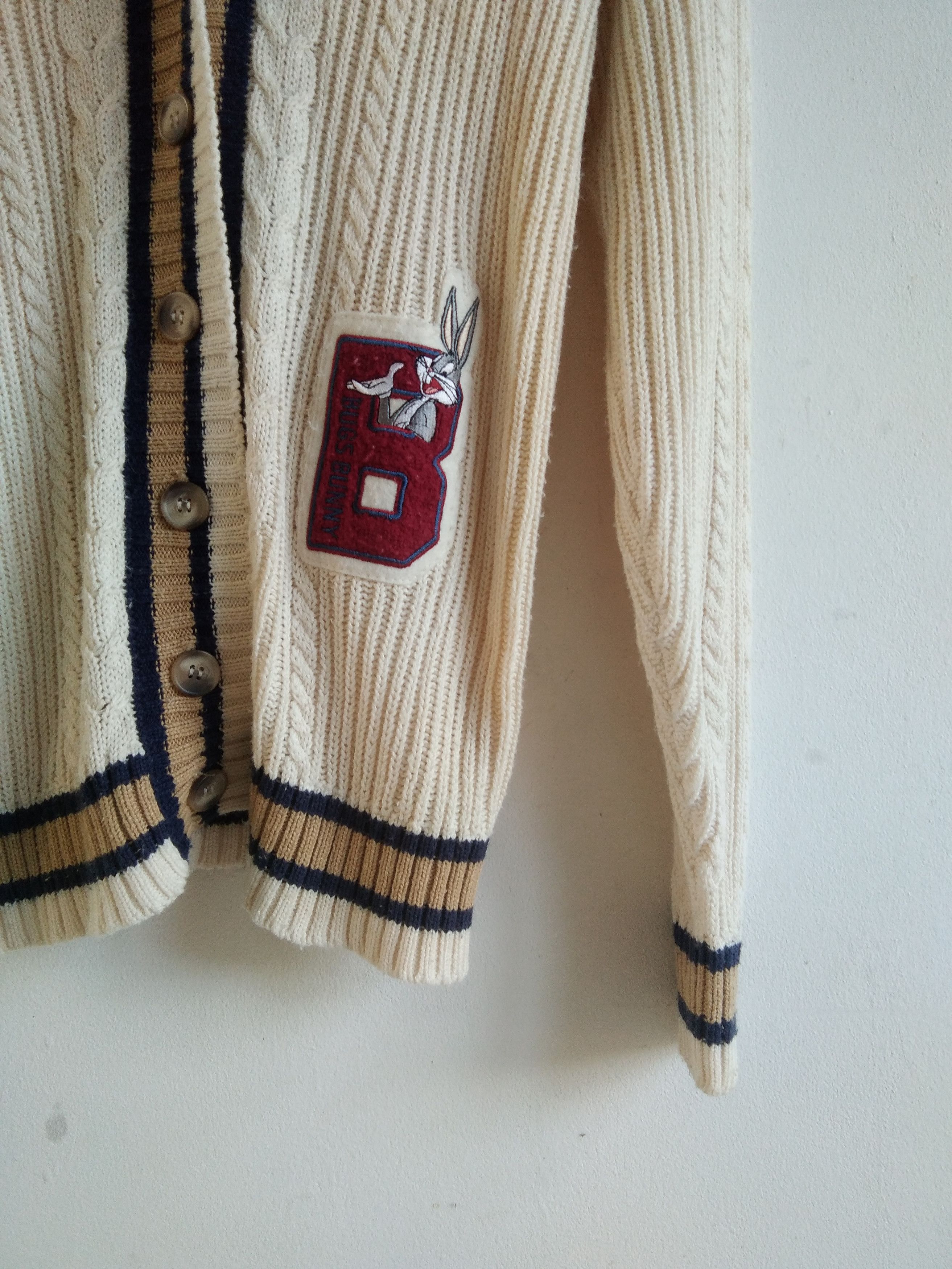 Cartoon Network × Warner Bros Vintage Bugs Bunny Looney Tunes Knitwear Cardigan Size US M / EU 48-50 / 2 - 3 Thumbnail