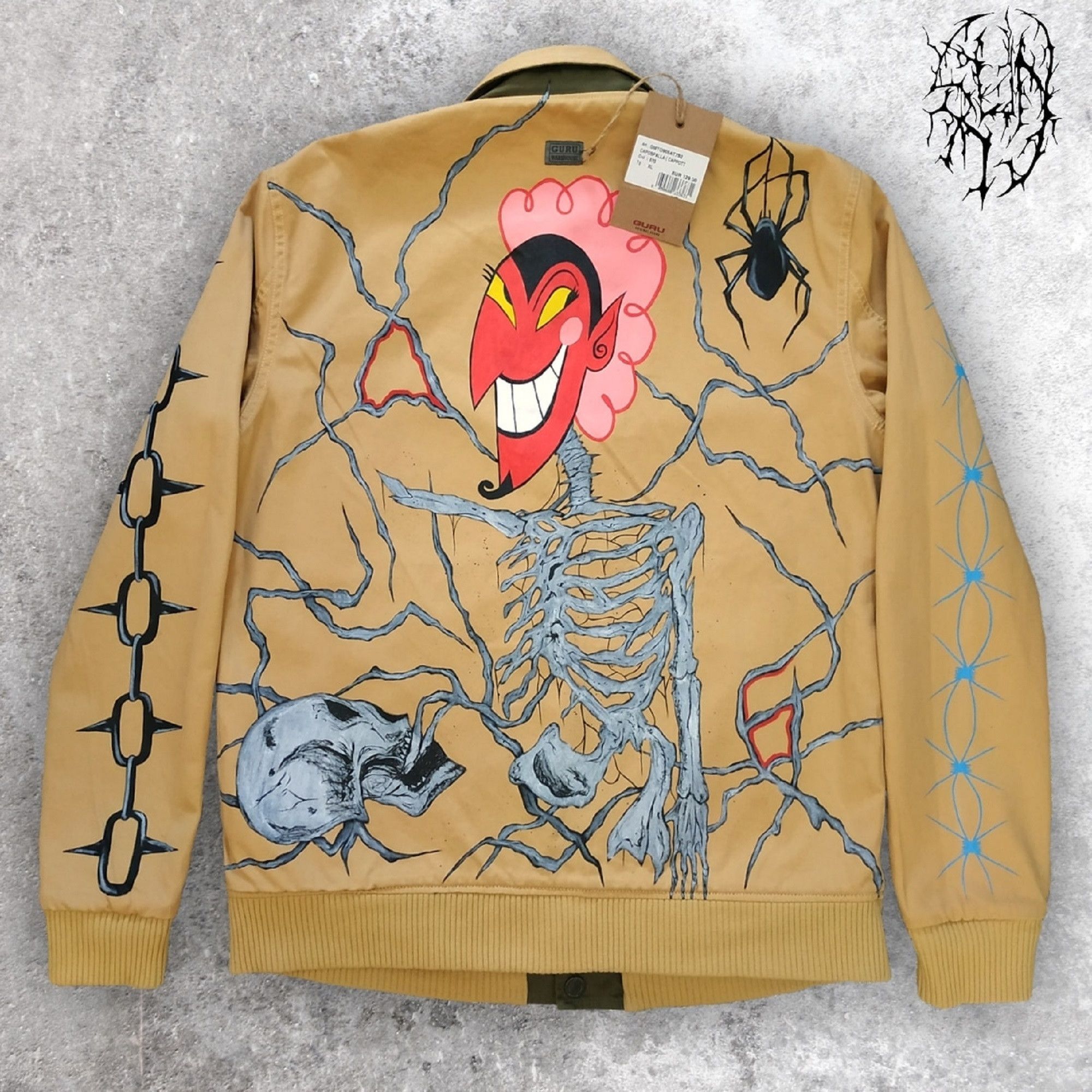 Custom Double-sided Jacket Creepy Powerpuff Girls Drawing