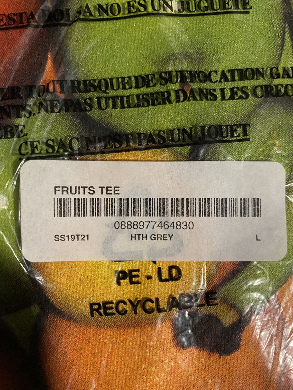 Supreme Supreme Fruits Tee Size US L / EU 52-54 / 3 - 4 Thumbnail