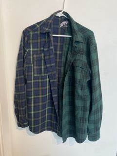 Rugby Ralph Lauren Pyrex Virgil Abloh Flannel Button Shirt Rare Polo Size M