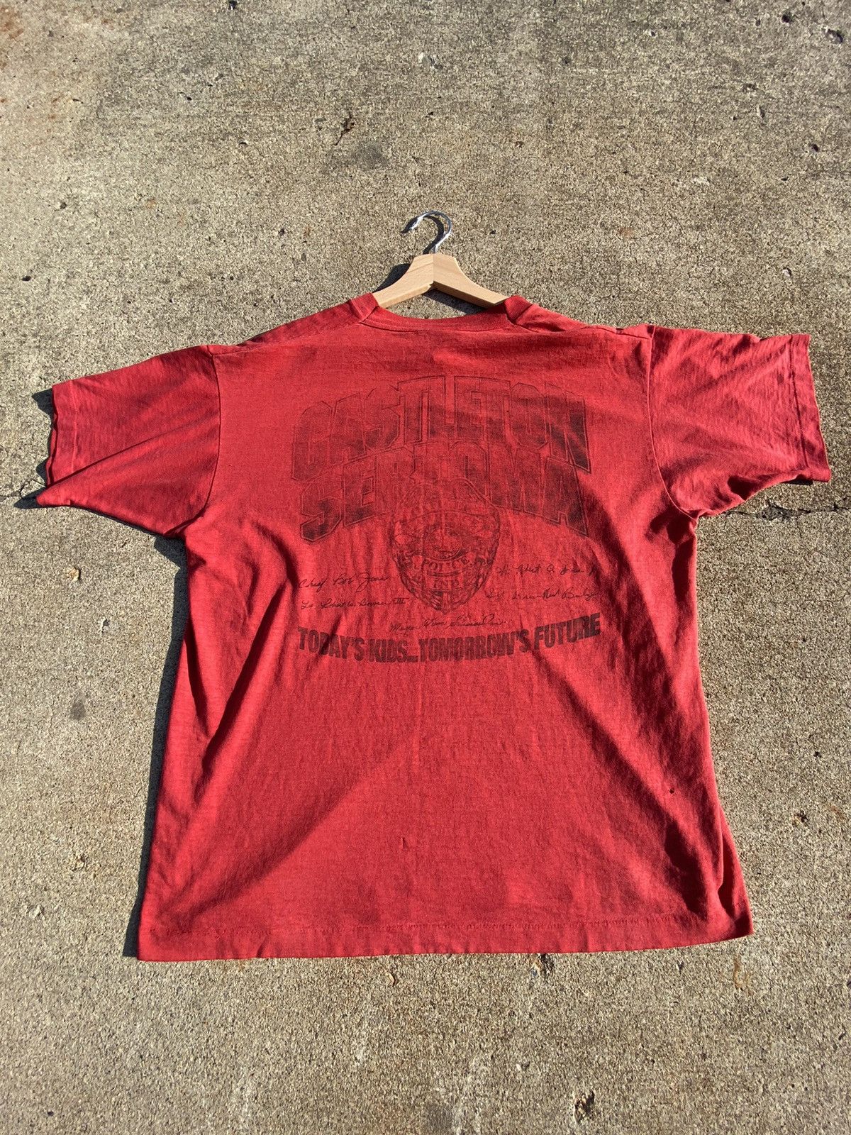 D.A.R.E Real Vintage Beat up Single Stitch Dare T-Shirt Size US L / EU 52-54 / 3 - 2 Thumbnail