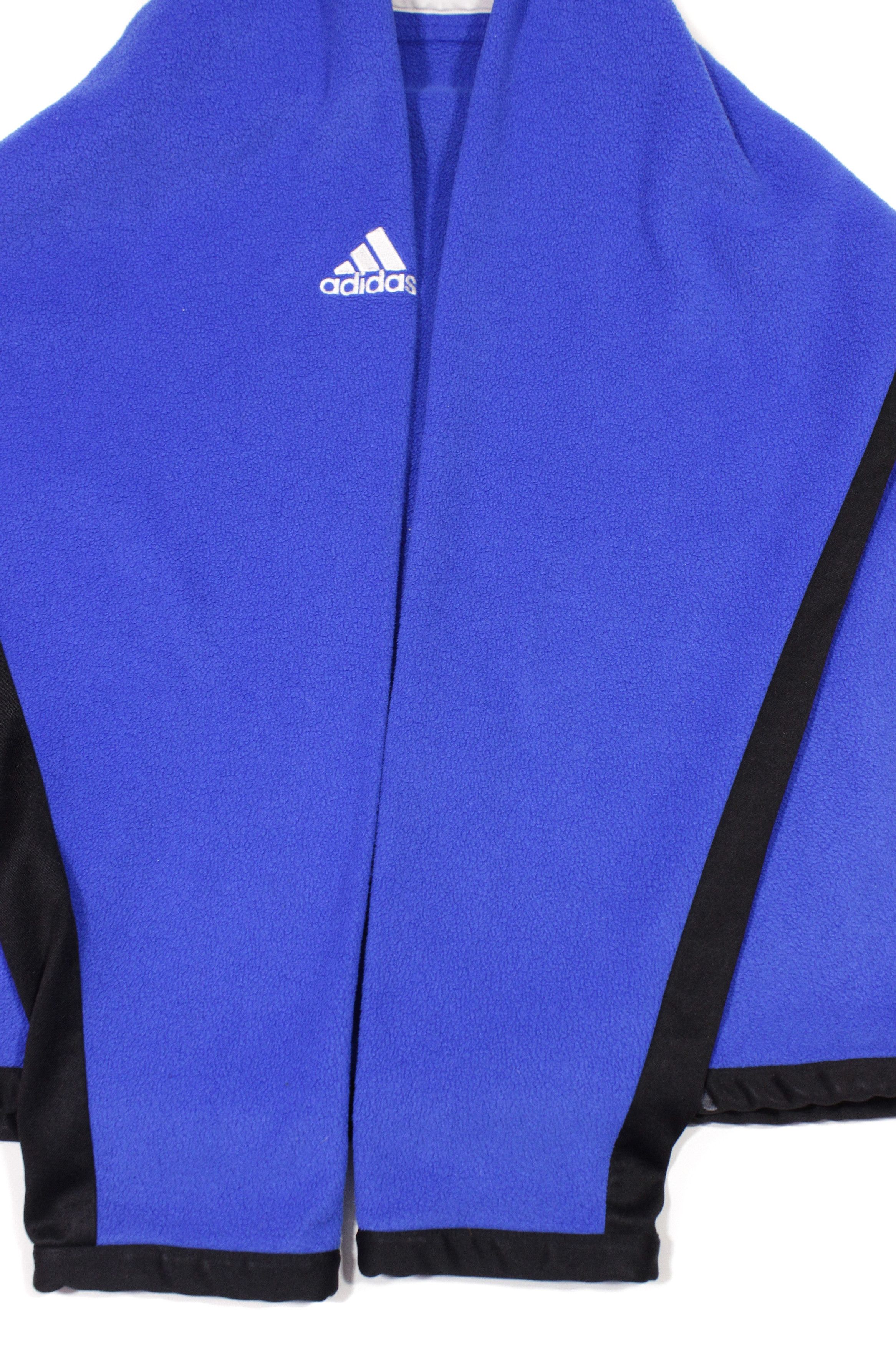 Adidas 90S Logo Stripes Fleece Jacket Size US L / EU 52-54 / 3 - 6 Thumbnail