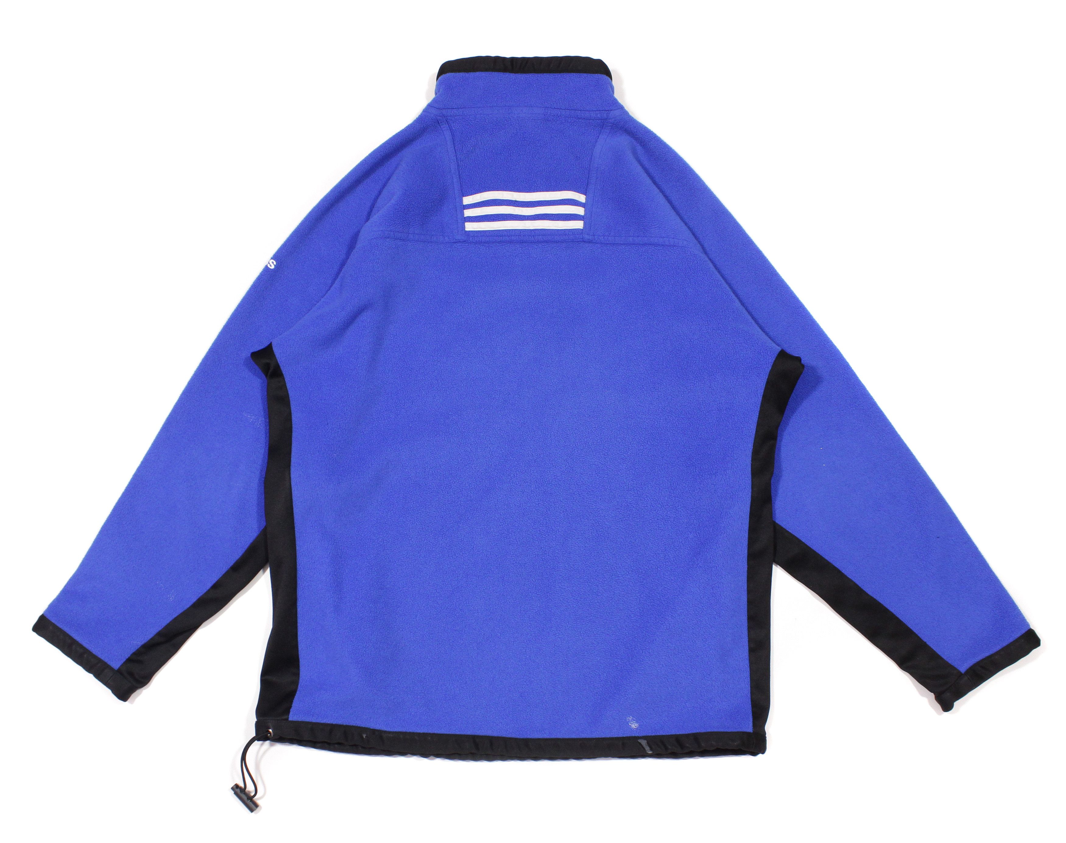 Adidas 90S Logo Stripes Fleece Jacket Size US L / EU 52-54 / 3 - 2 Thumbnail
