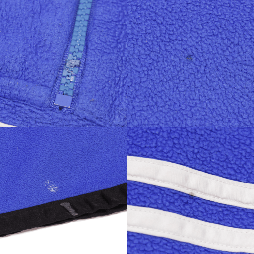 Adidas 90S Logo Stripes Fleece Jacket Size US L / EU 52-54 / 3 - 8 Thumbnail