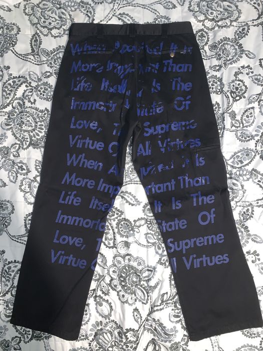 Supreme x hotsell cdg pants