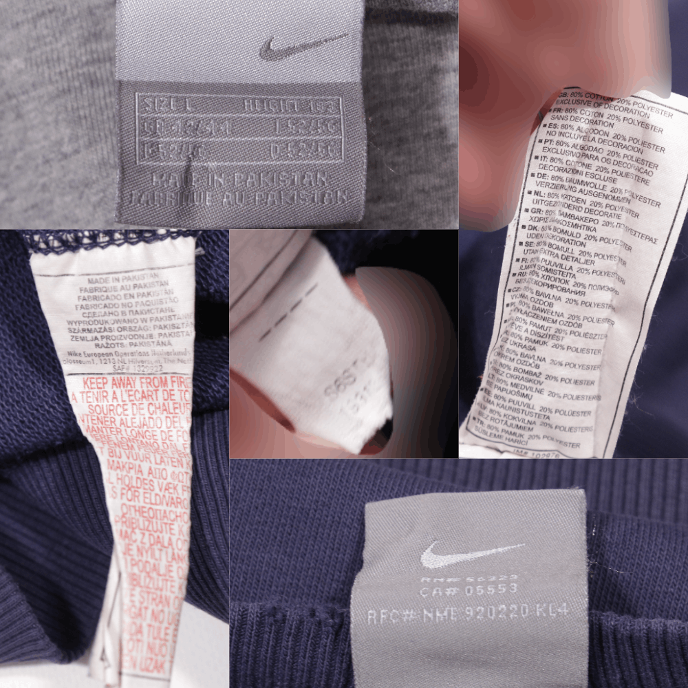 Nike 00S Swoosh Logo Distressed Sweatshirt Size US L / EU 52-54 / 3 - 9 Thumbnail