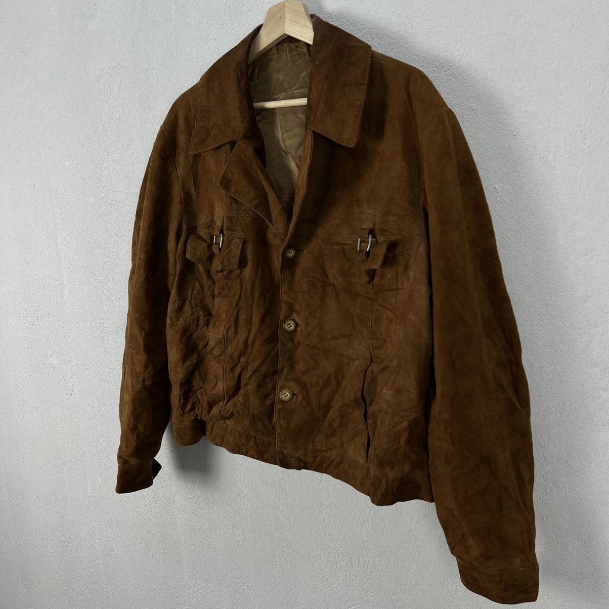 Japanese Brand VINTAGE BIKER PARACHUTE LEATHER JACKET MULTI POCKET Size US M / EU 48-50 / 2 - 2 Thumbnail