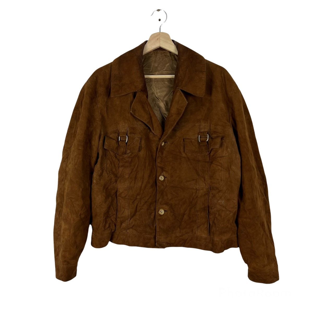 Japanese Brand VINTAGE BIKER PARACHUTE LEATHER JACKET MULTI POCKET Size US M / EU 48-50 / 2 - 1 Thumbnail
