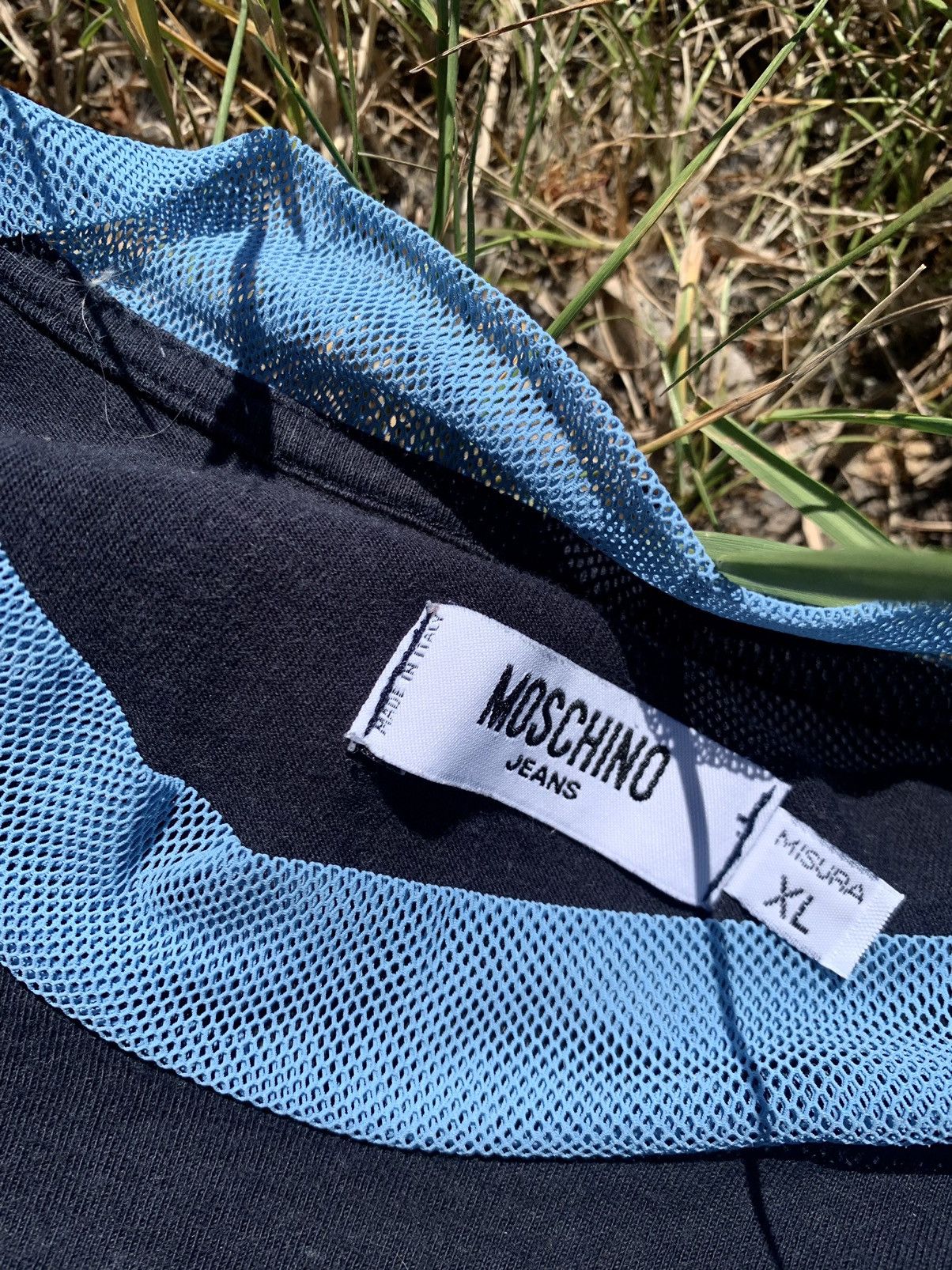Moschino Moschino 90’s navy logo tee vintage Size US XL / EU 56 / 4 - 10 Thumbnail