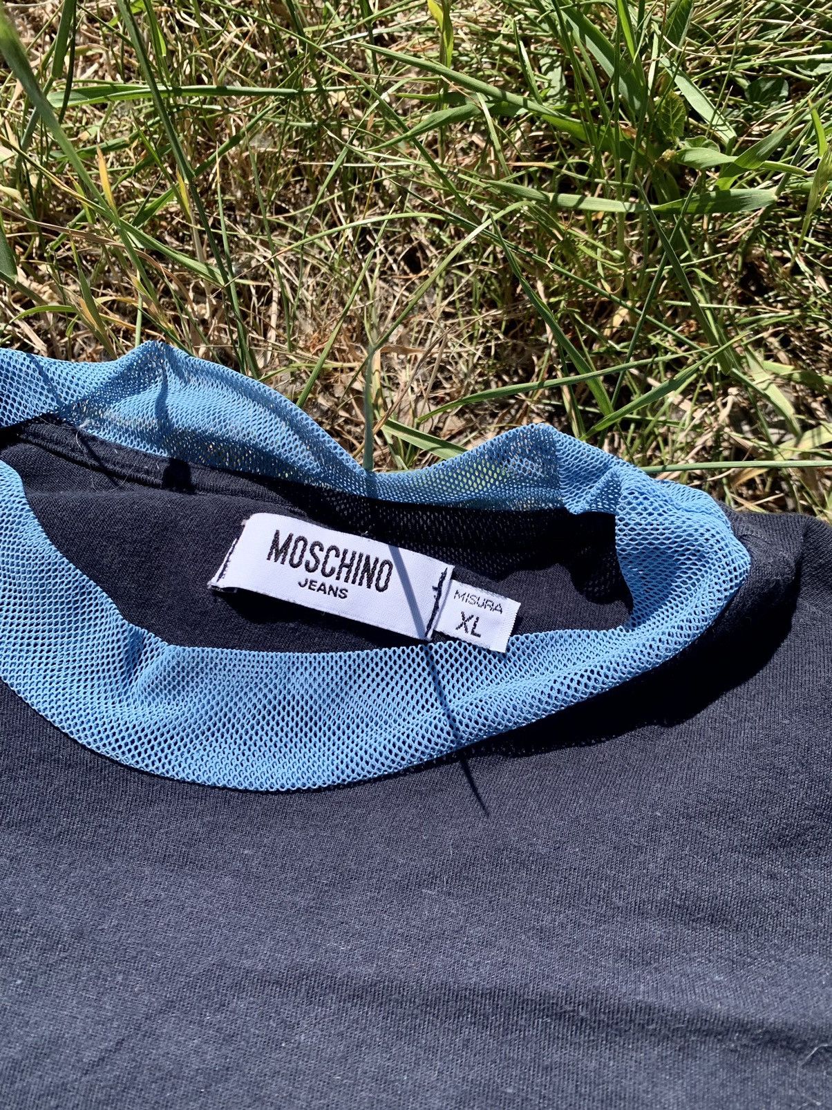 Moschino Moschino 90’s navy logo tee vintage Size US XL / EU 56 / 4 - 5 Thumbnail