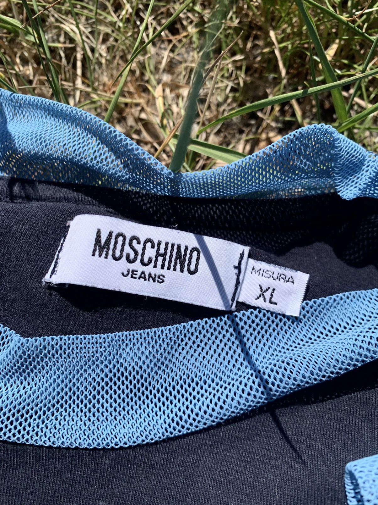 Moschino Moschino 90’s navy logo tee vintage Size US XL / EU 56 / 4 - 9 Thumbnail