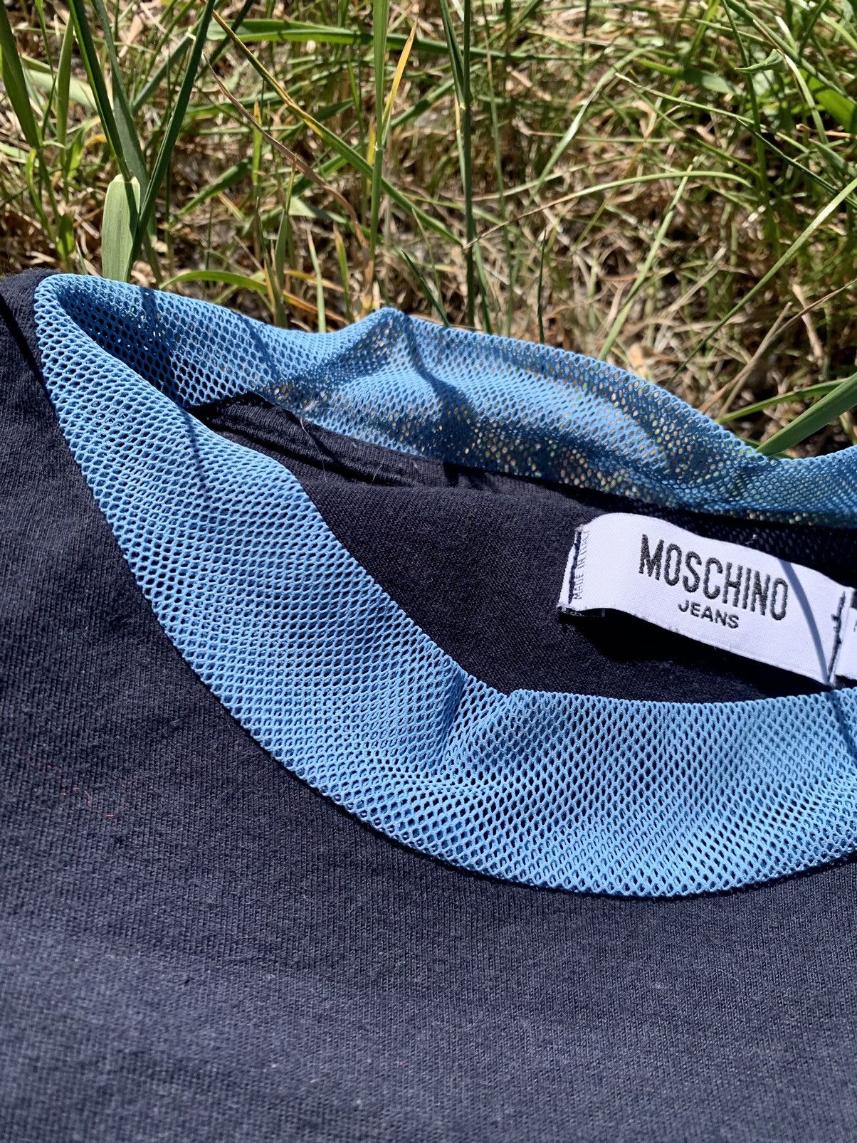 Moschino Moschino 90’s navy logo tee vintage Size US XL / EU 56 / 4 - 6 Thumbnail