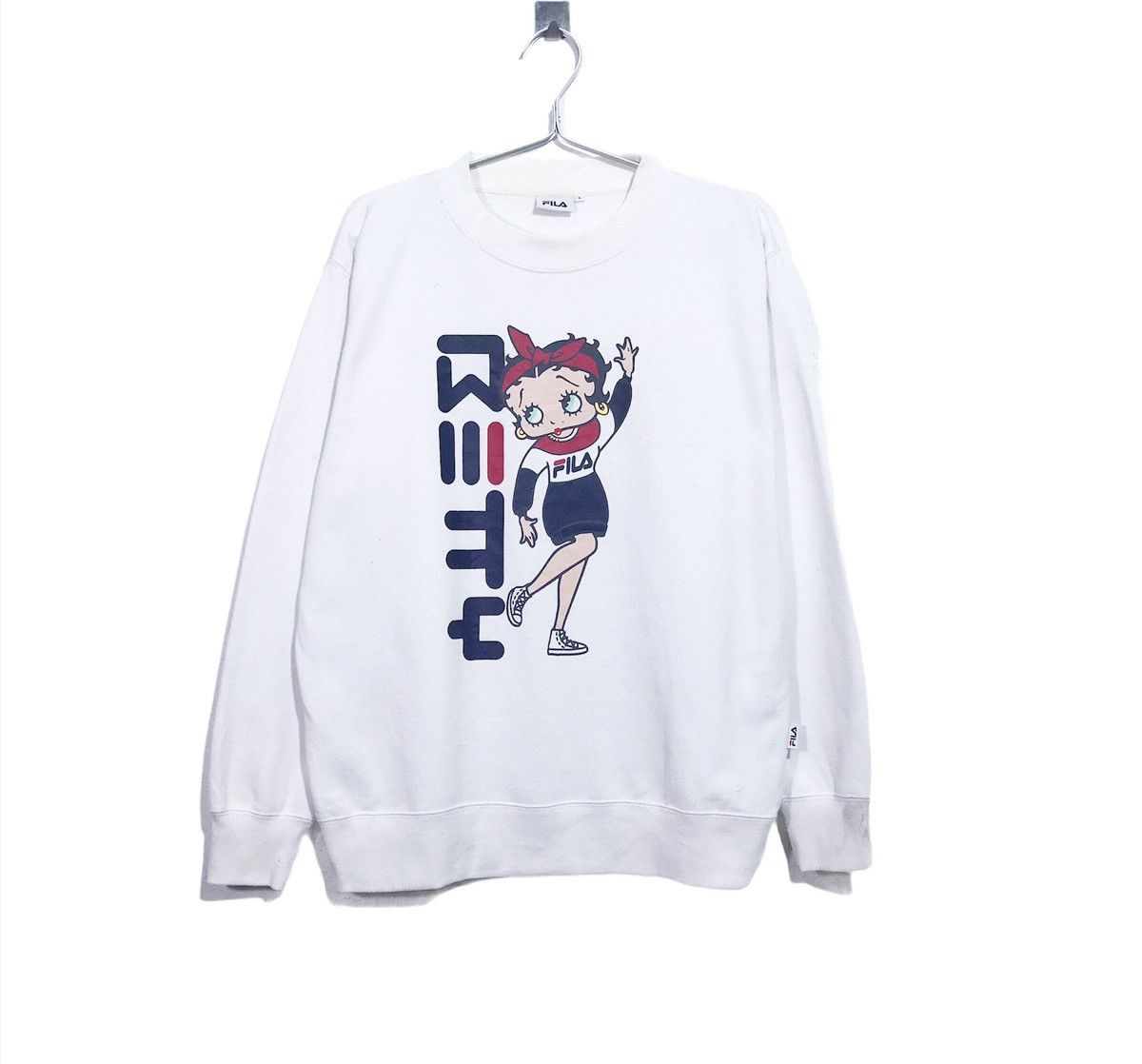 Authentic Fila italian Betty boop cartoon Sweatshirt
