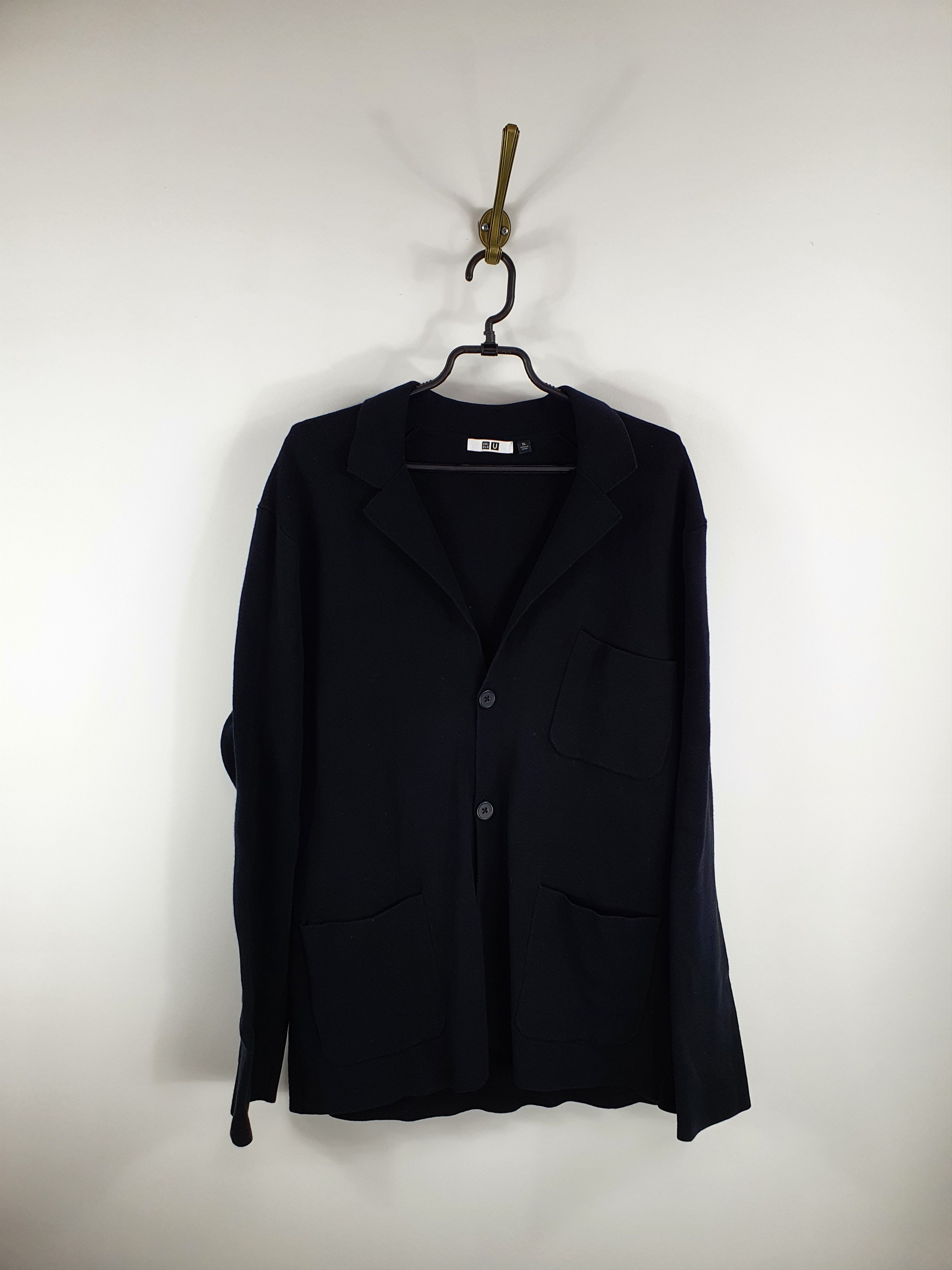 Uniqlo Uniqlo Black Cardigan Cotton Size US XL / EU 56 / 4 - 1 Thumbnail
