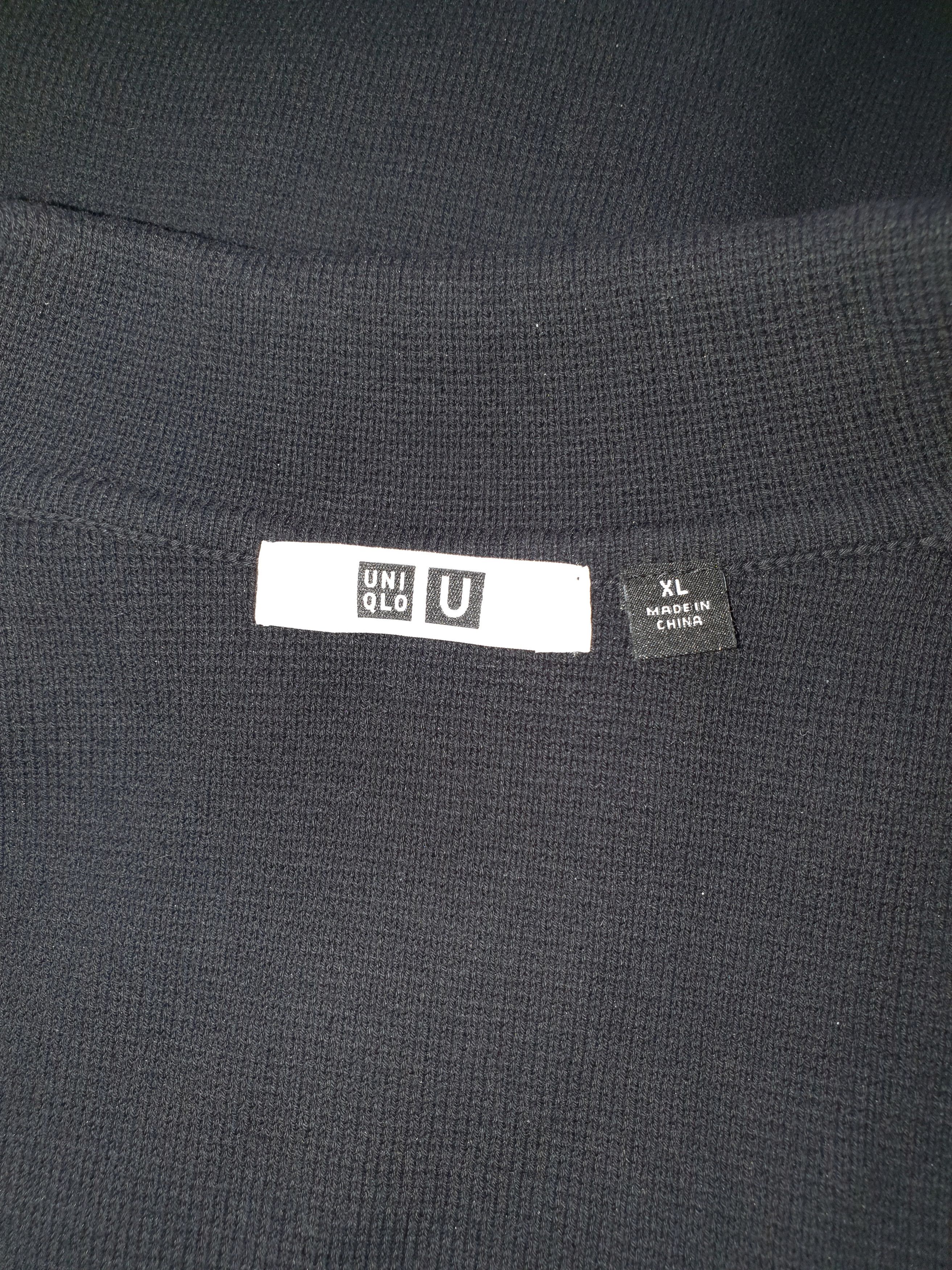 Uniqlo Uniqlo Black Cardigan Cotton Size US XL / EU 56 / 4 - 4 Thumbnail