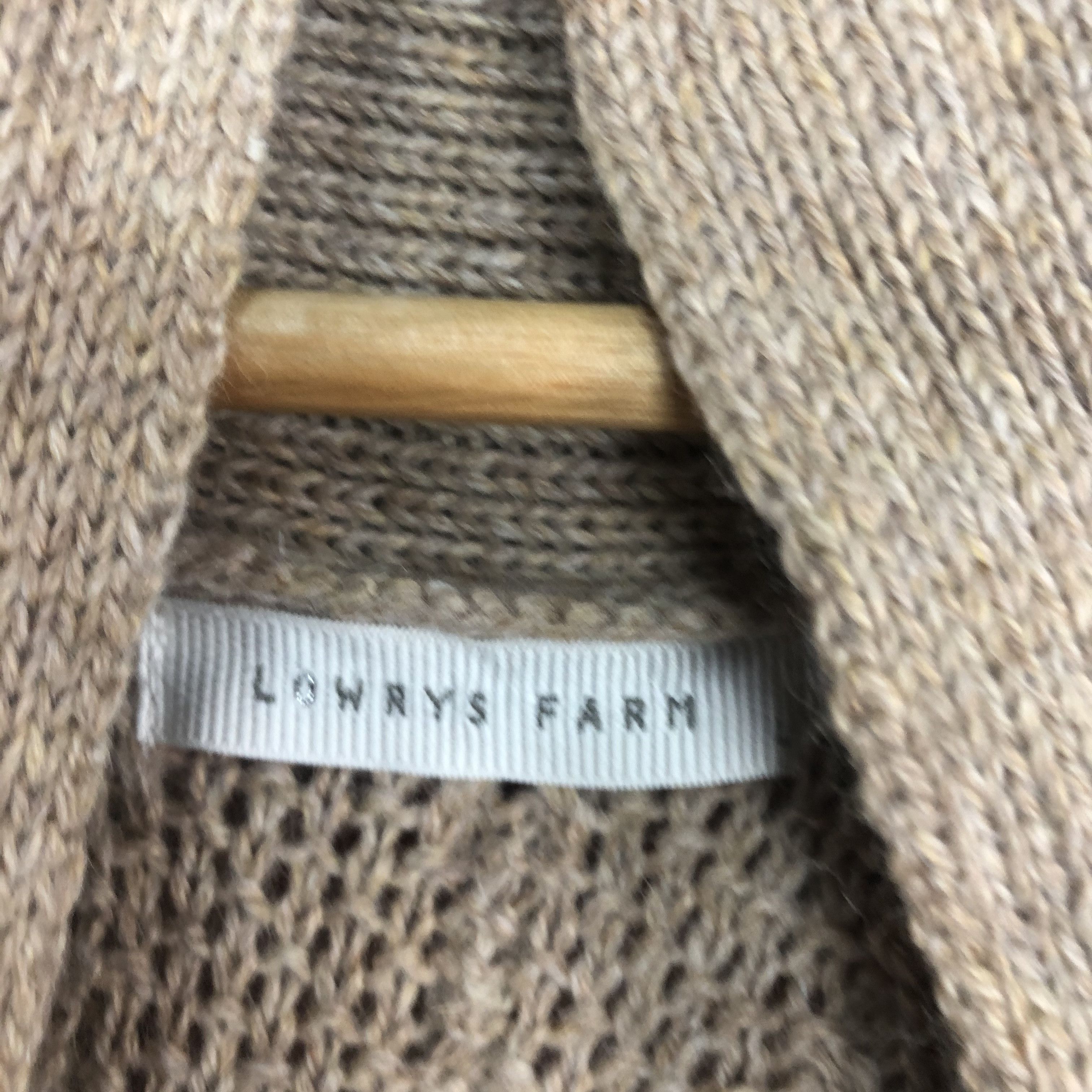 Vintage DLL Lowrys Farm Brown SHag SHaggy Knitwear cardigan #c516 Size US M / EU 48-50 / 2 - 9 Thumbnail