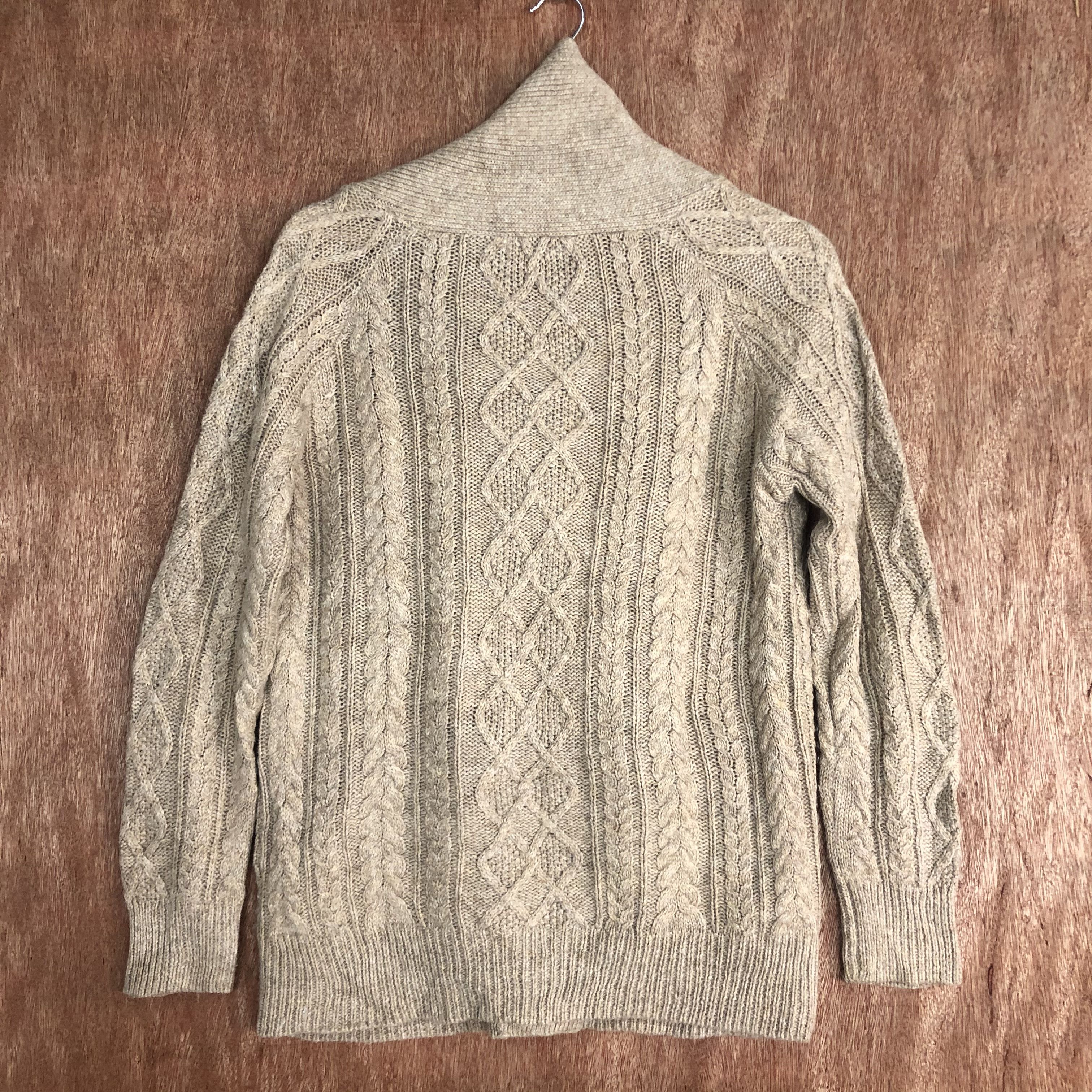 Vintage DLL Lowrys Farm Brown SHag SHaggy Knitwear cardigan #c516 Size US M / EU 48-50 / 2 - 10 Thumbnail