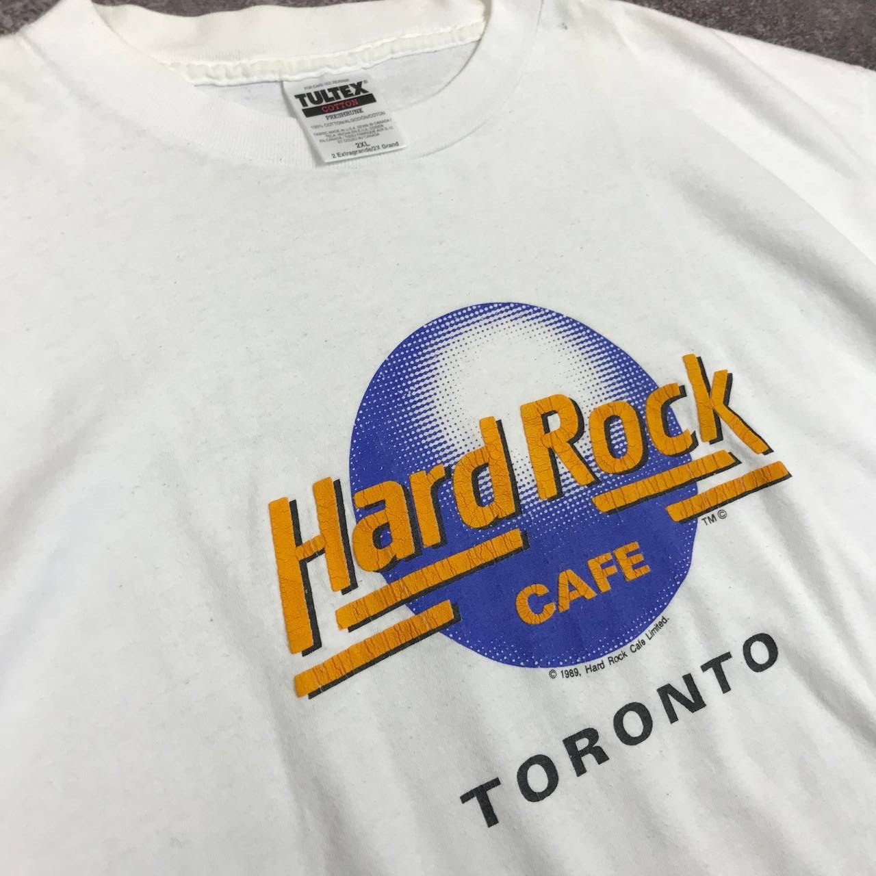 Hard Rock Cafe Vintage Tultex Hard Rock Cafe 1989 Toronto Size US XXL / EU 58 / 5 - 7 Thumbnail