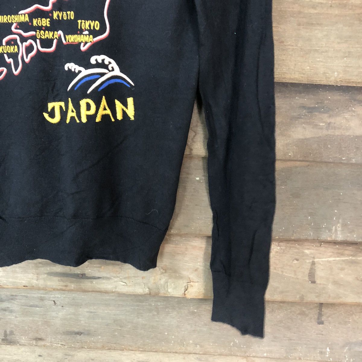 Japanese Brand Rodeo Crows skull Japan Black Cardigan #H077 Size S / US 4 / IT 40 - 5 Thumbnail