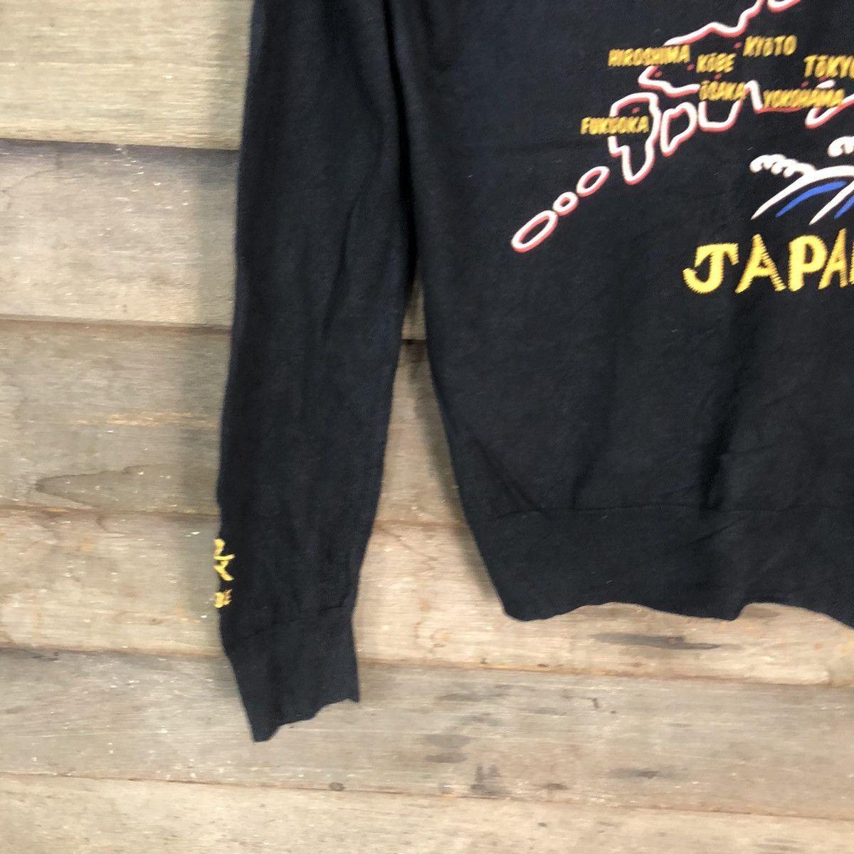 Japanese Brand Rodeo Crows skull Japan Black Cardigan #H077 Size S / US 4 / IT 40 - 4 Thumbnail