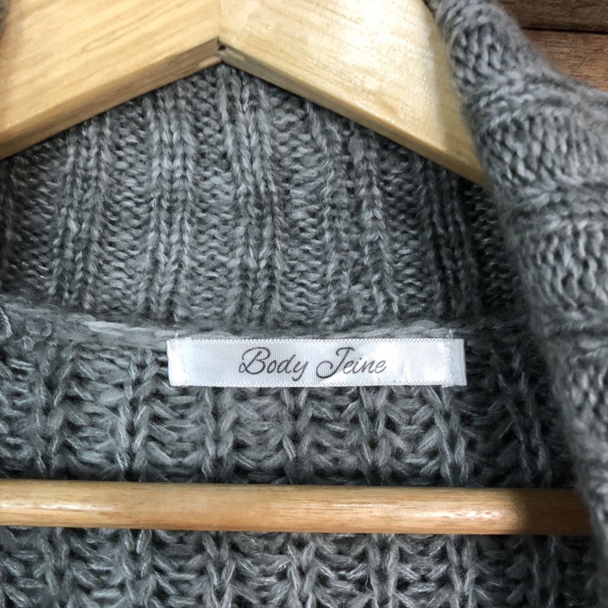 Aran Isles Knitwear Body Jeine Grey Long cardigan Knitwear #H078 Size US M / EU 48-50 / 2 - 7 Thumbnail