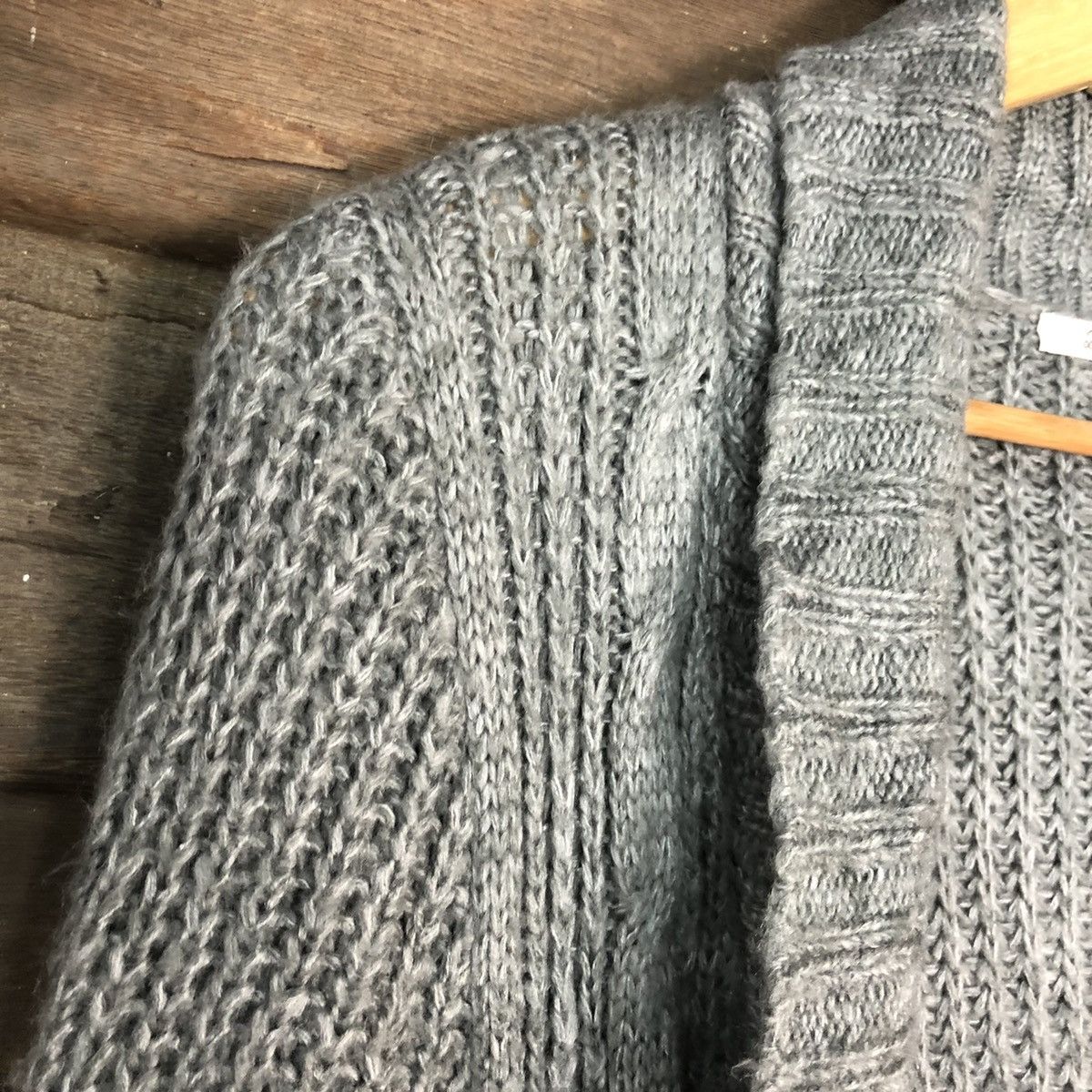 Aran Isles Knitwear Body Jeine Grey Long cardigan Knitwear #H078 Size US M / EU 48-50 / 2 - 6 Thumbnail