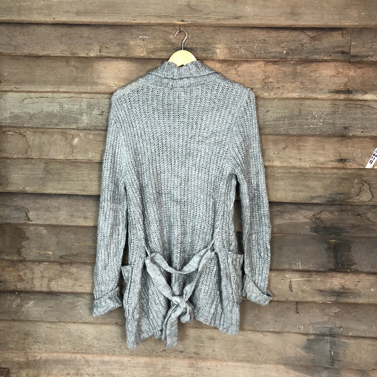 Aran Isles Knitwear Body Jeine Grey Long cardigan Knitwear #H078 Size US M / EU 48-50 / 2 - 9 Thumbnail