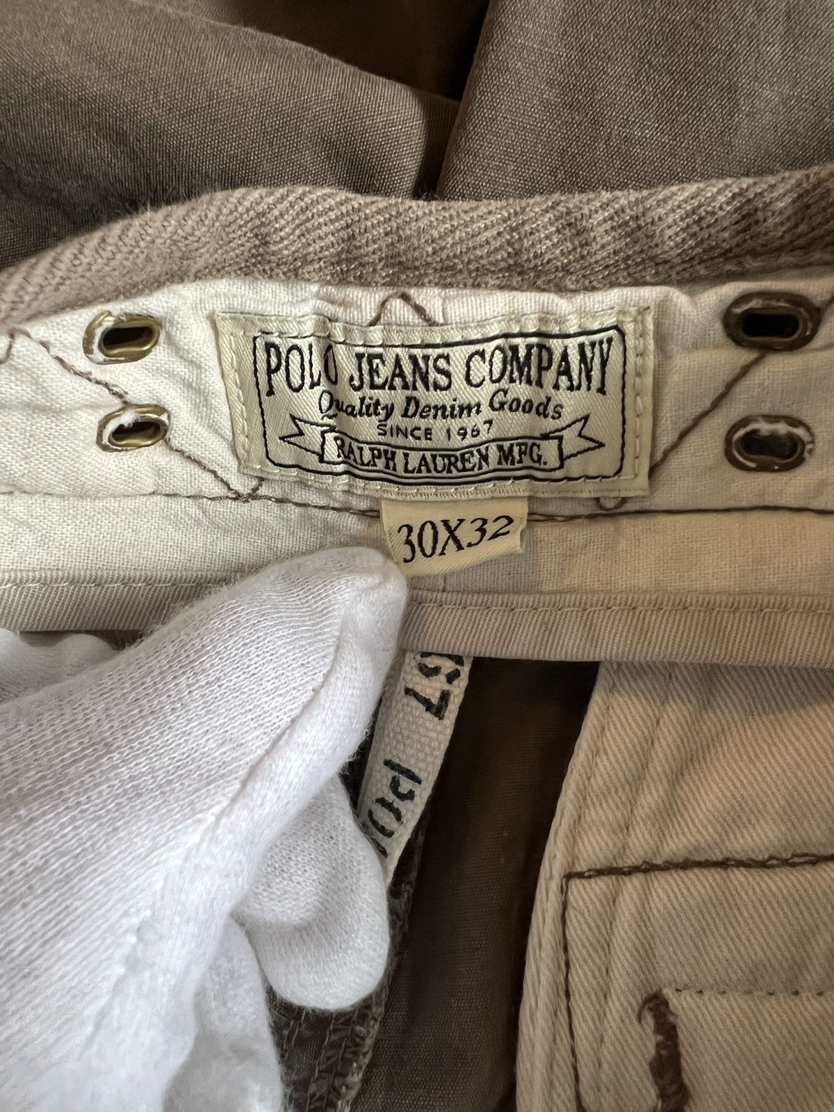 Polo Jeans Company Multi Pocket Cargo Pants Cropped Pants