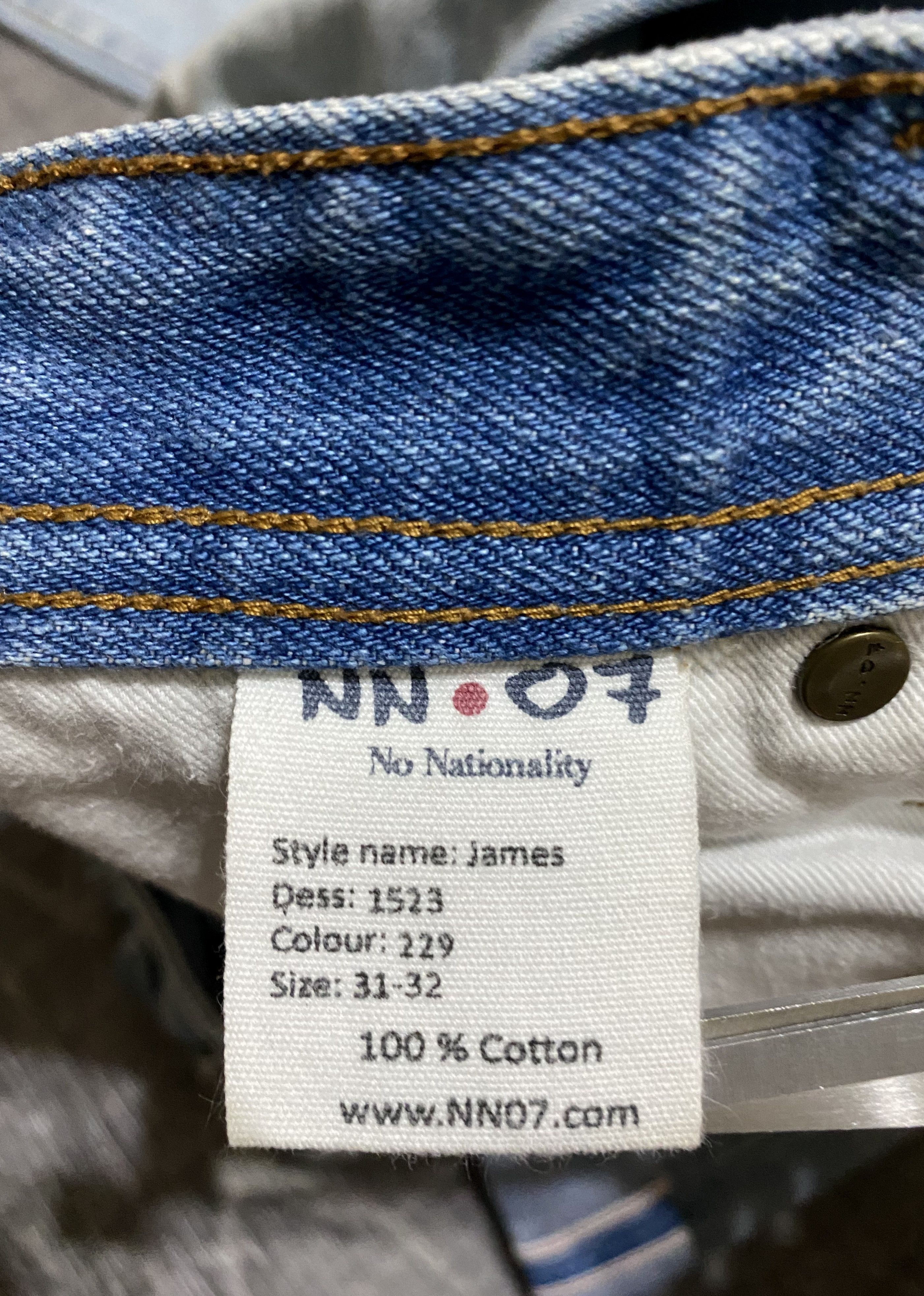 NN07 No Nationality Washed Torn Selvedge Distressed Jeans Denim Size US 31 - 19 Thumbnail