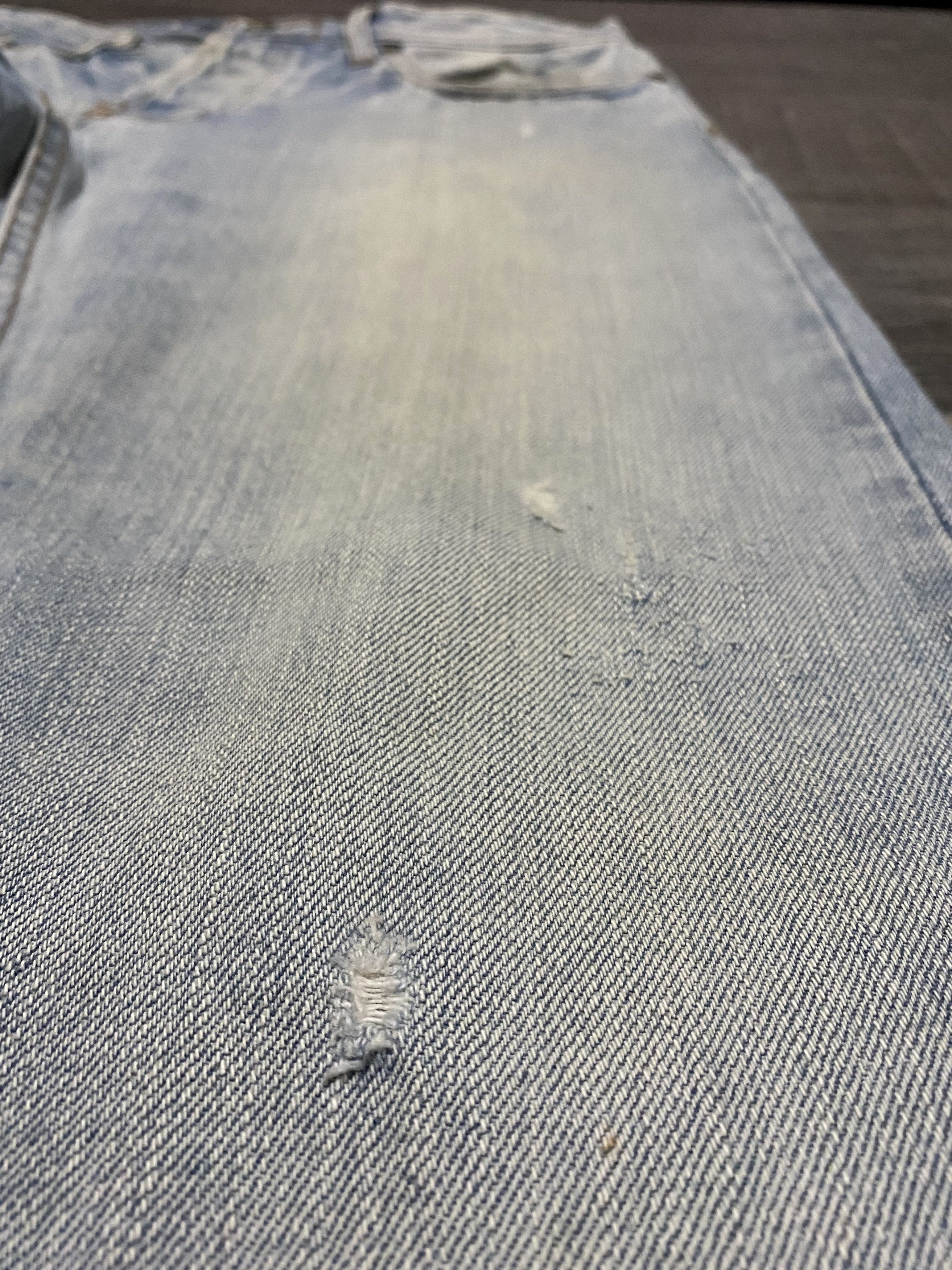 NN07 No Nationality Washed Torn Selvedge Distressed Jeans Denim Size US 31 - 4 Thumbnail