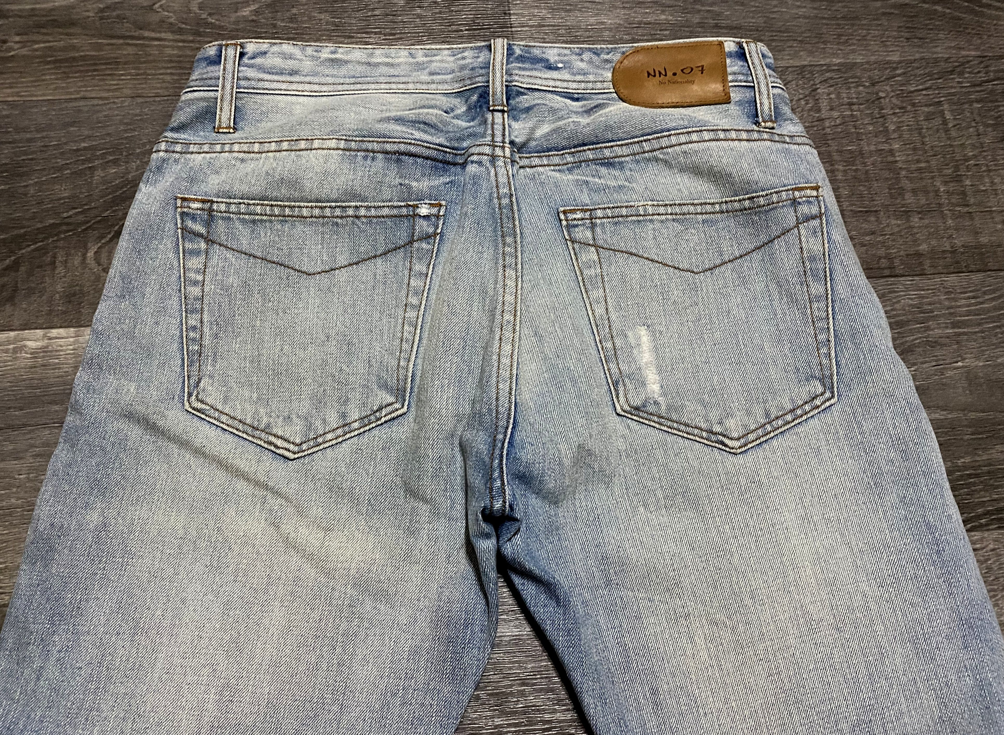 NN07 No Nationality Washed Torn Selvedge Distressed Jeans Denim Size US 31 - 6 Thumbnail