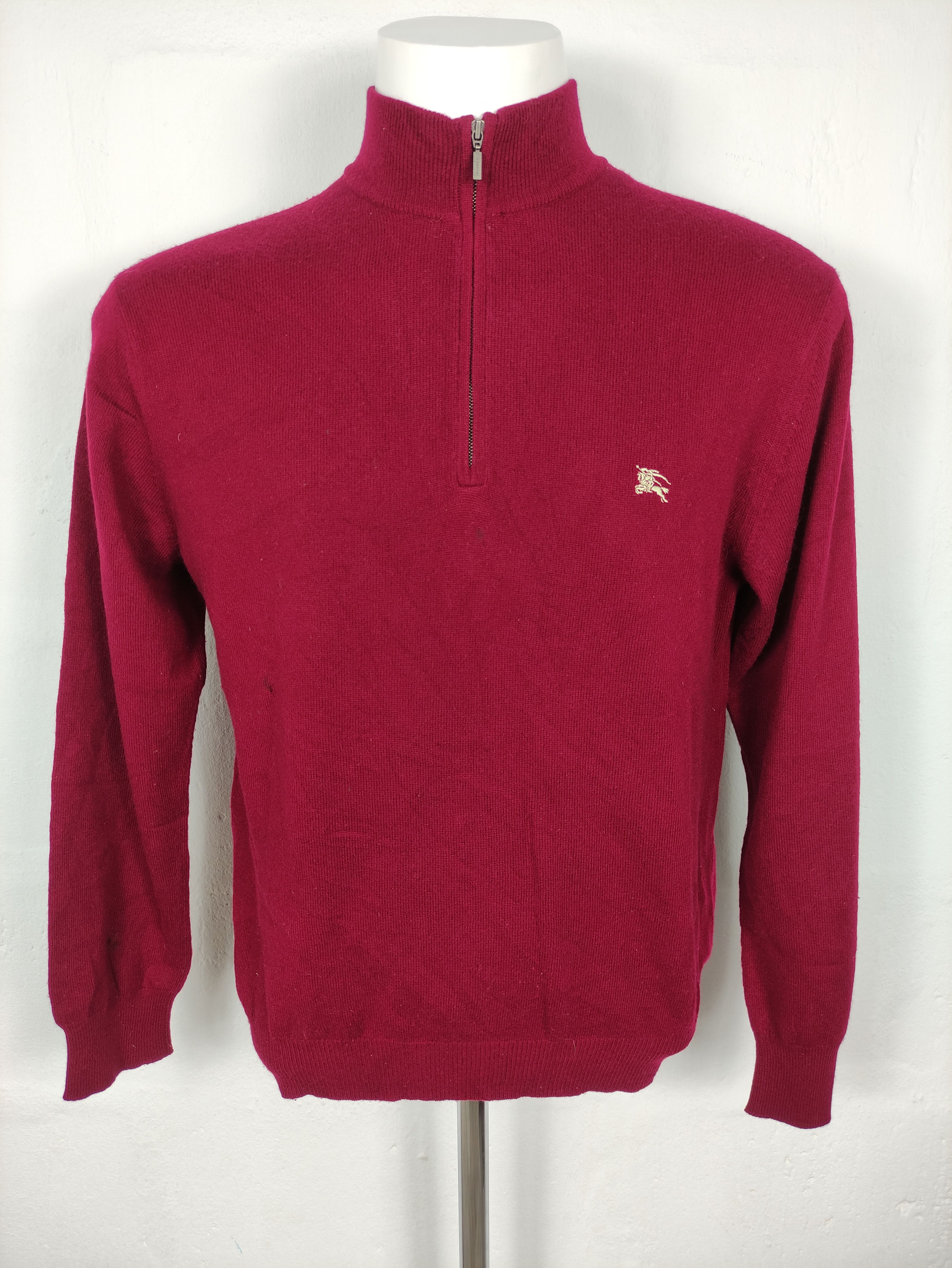 Burberry × Designer Burberry London Quarter Zip Sweatshirt Size US L / EU 52-54 / 3 - 1 Thumbnail