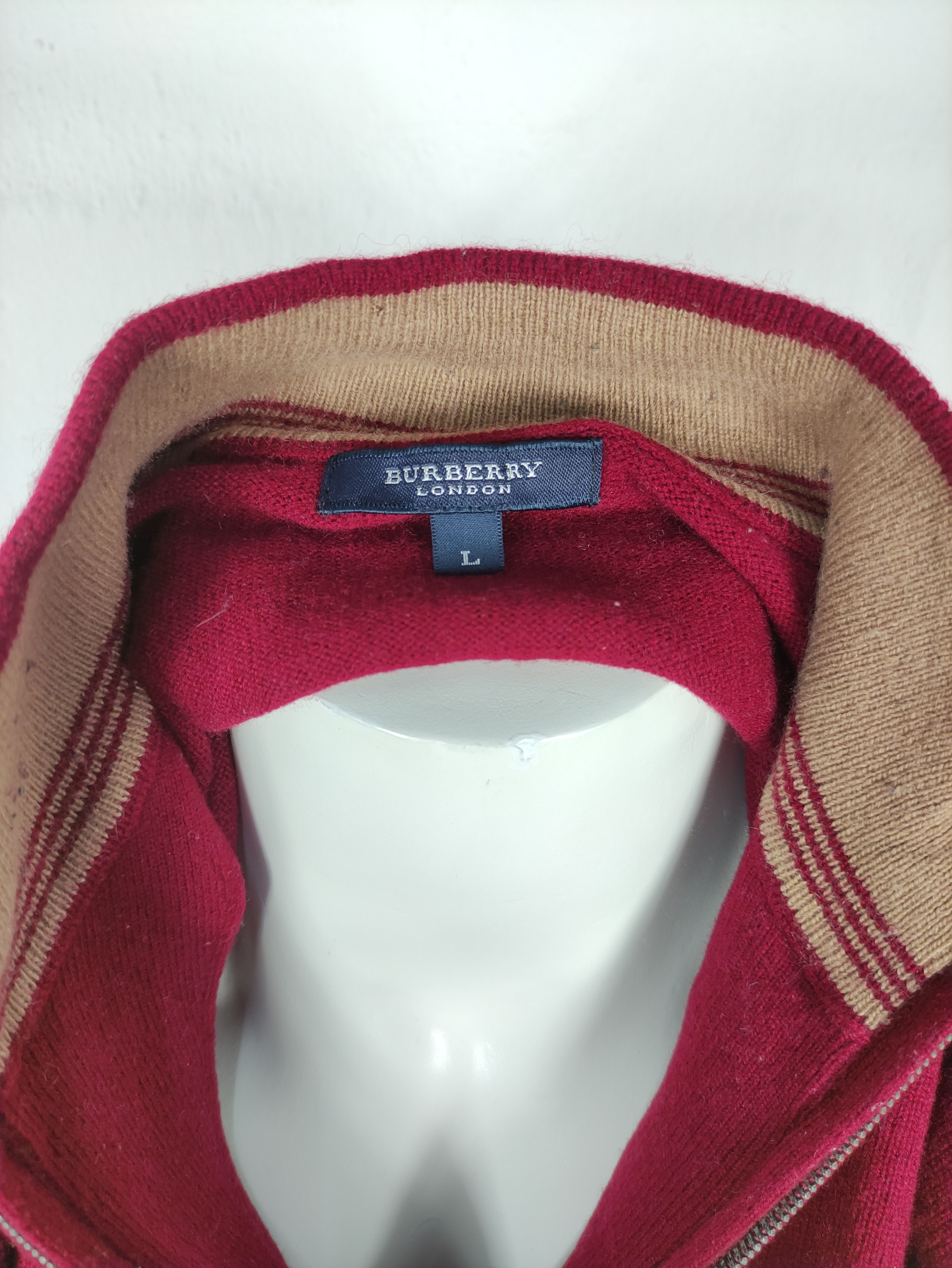 Burberry × Designer Burberry London Quarter Zip Sweatshirt Size US L / EU 52-54 / 3 - 11 Thumbnail